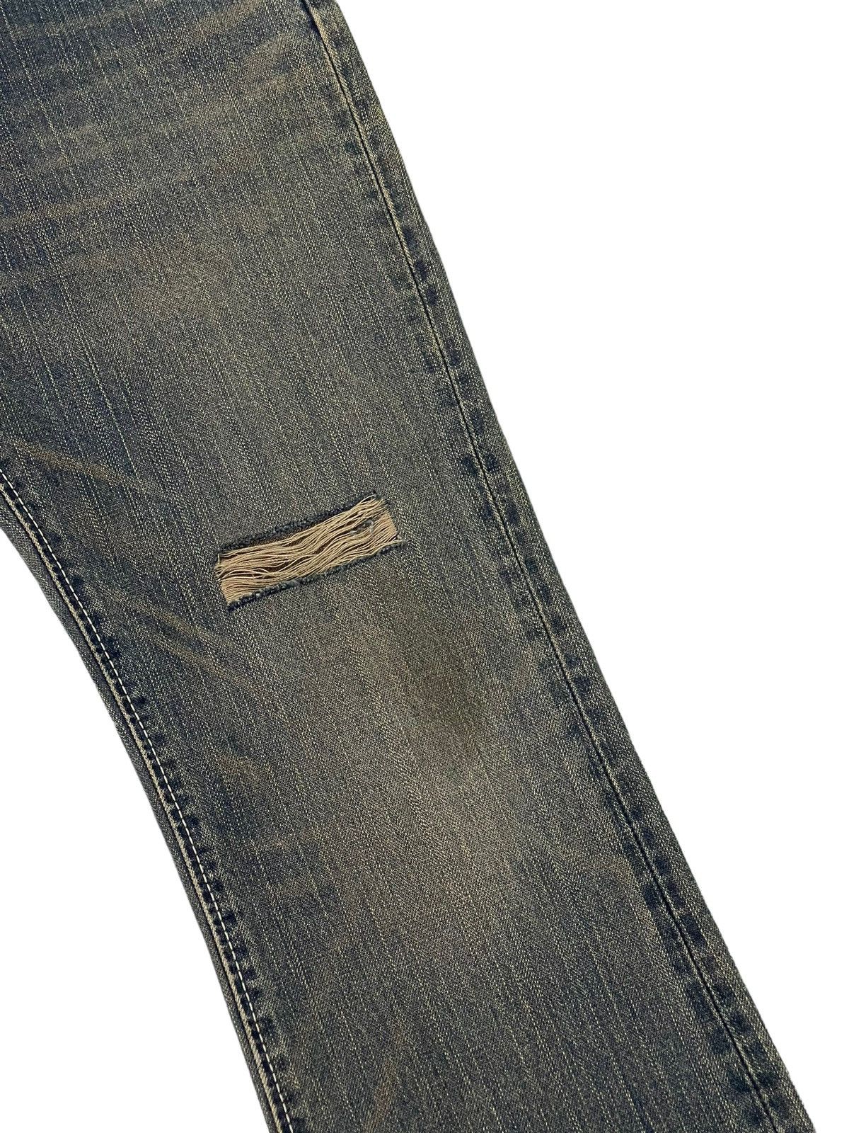 Japanese Brand Flare Jeans Wrangler Distress Denim Boot Cut 5🟦3 Size US 32 / EU 48 - 7 Thumbnail