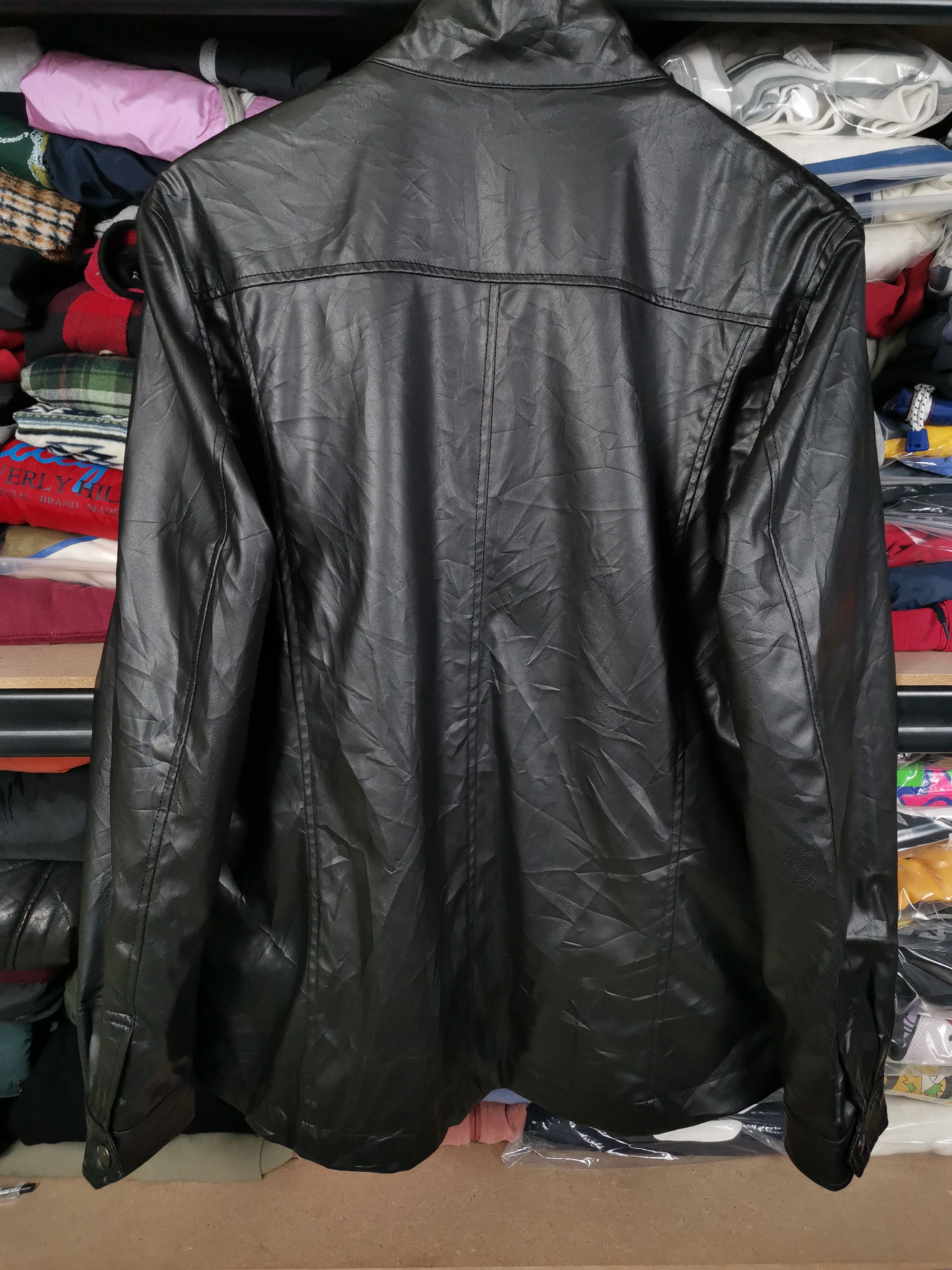 Japanese Brand Vintage Japanese Brand Louis Chavlon Pu Leather Jacket Size US M / EU 48-50 / 2 - 2 Thumbnail