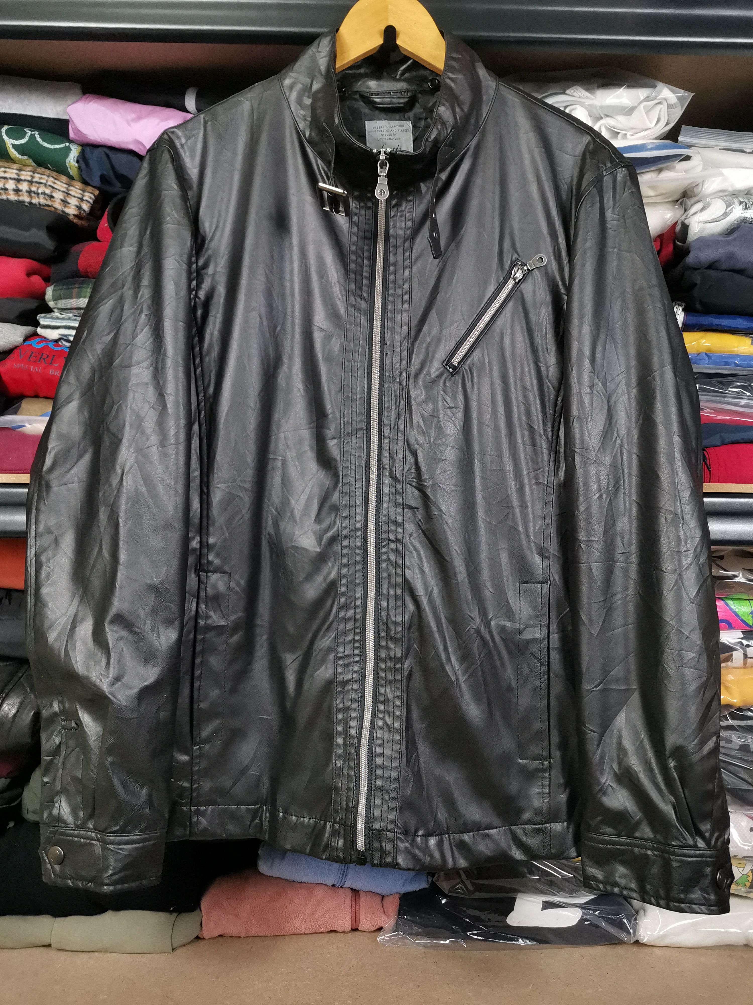 Japanese Brand Vintage Japanese Brand Louis Chavlon Pu Leather Jacket Size US M / EU 48-50 / 2 - 1 Thumbnail