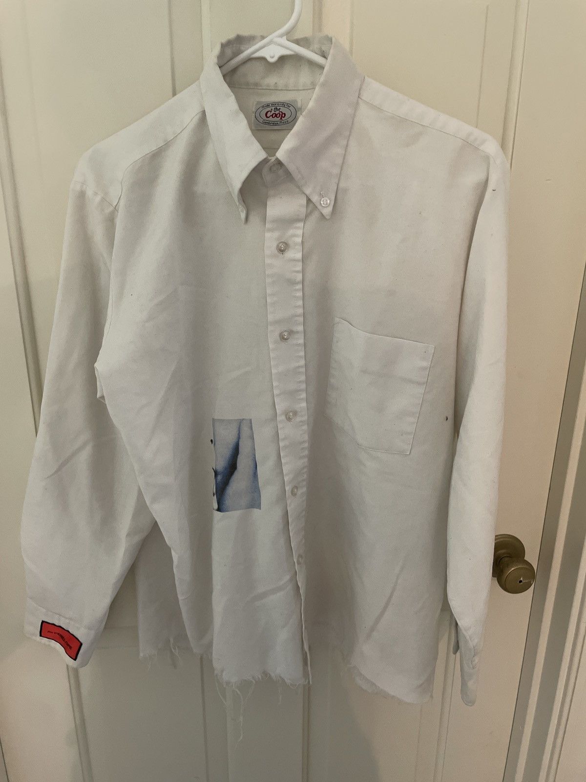 1/1 Jun Penelope “Fight Club” distressed button down shirt
