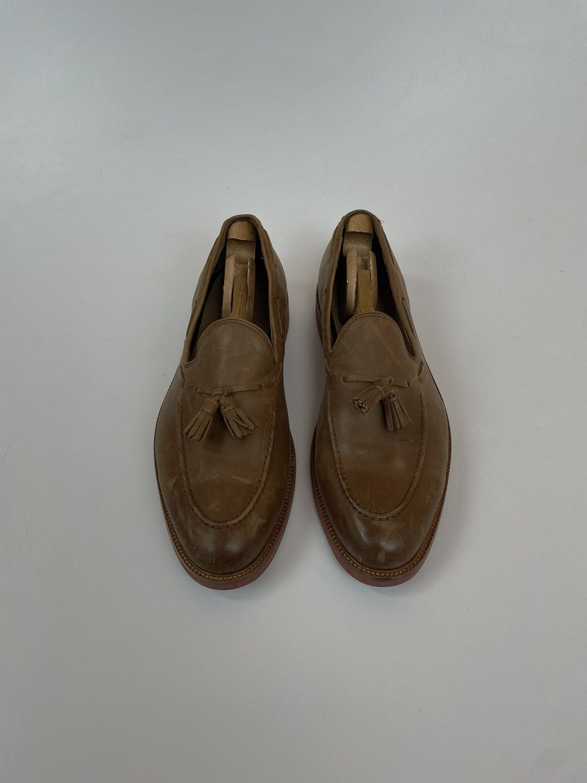 JCrew Ludlow Leather Tassel Loafers Cigar hot Brown 9.5D