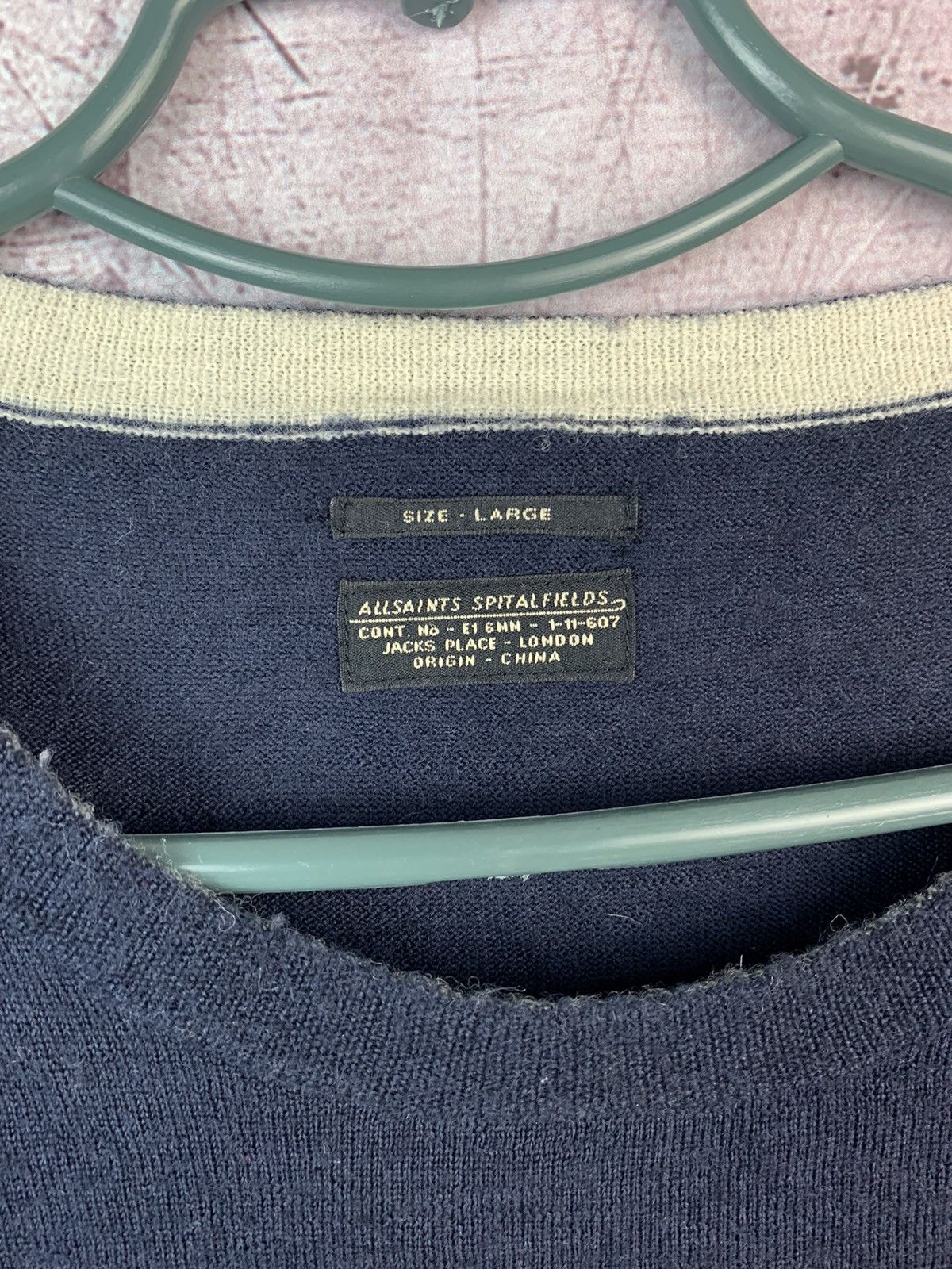 Allsaints Allsaints Bombard Crew Mens Spitalfield Sweater Size US L / EU 52-54 / 3 - 7 Thumbnail