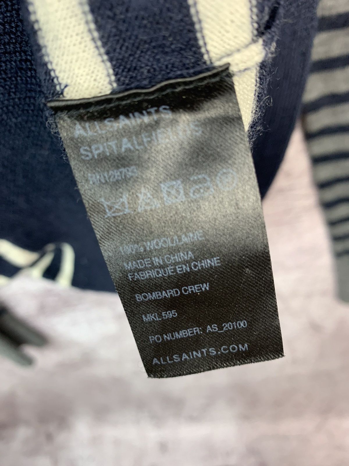 Allsaints Allsaints Bombard Crew Mens Spitalfield Sweater Size US L / EU 52-54 / 3 - 5 Thumbnail