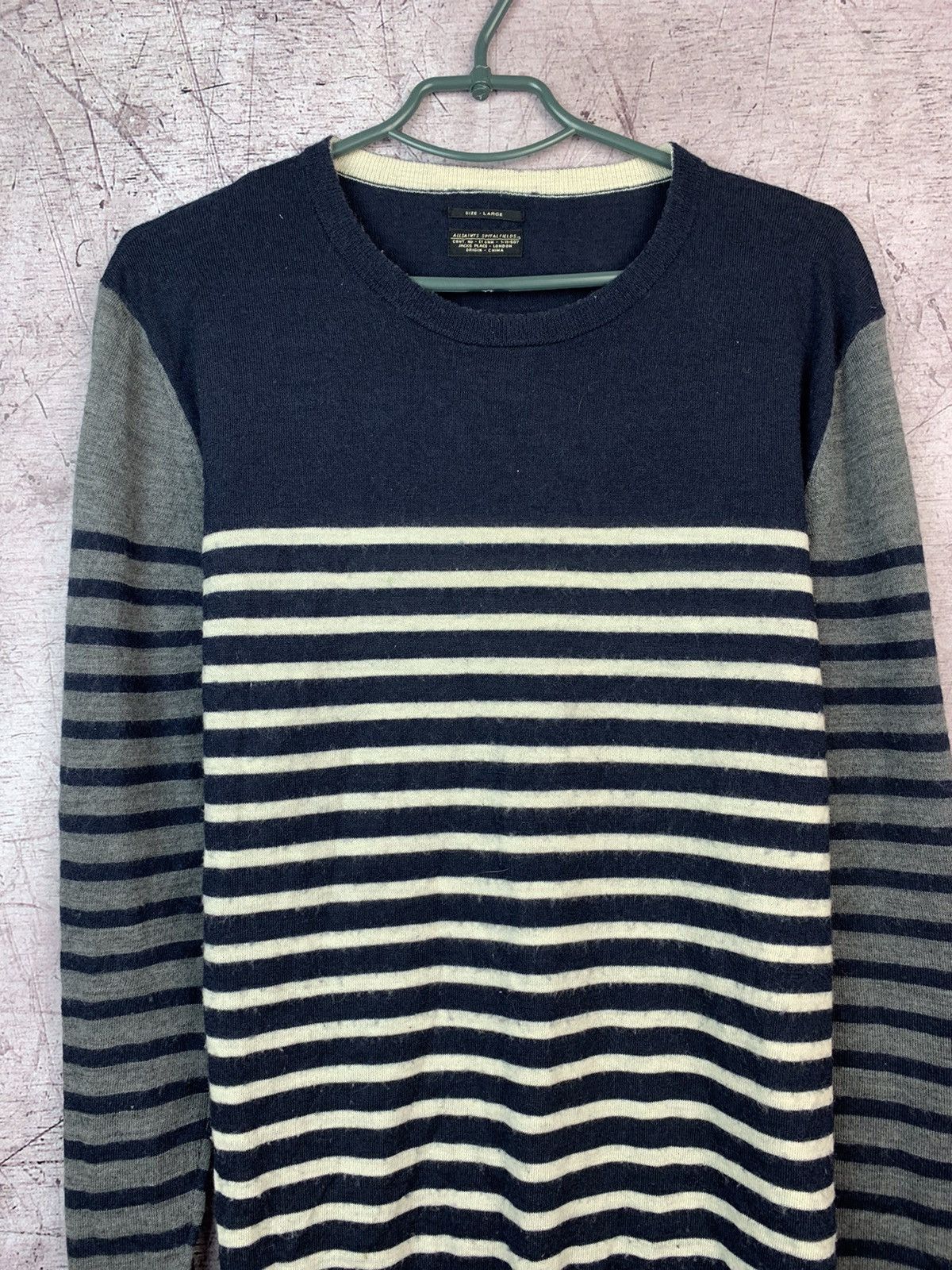 Allsaints Allsaints Bombard Crew Mens Spitalfield Sweater Size US L / EU 52-54 / 3 - 2 Thumbnail