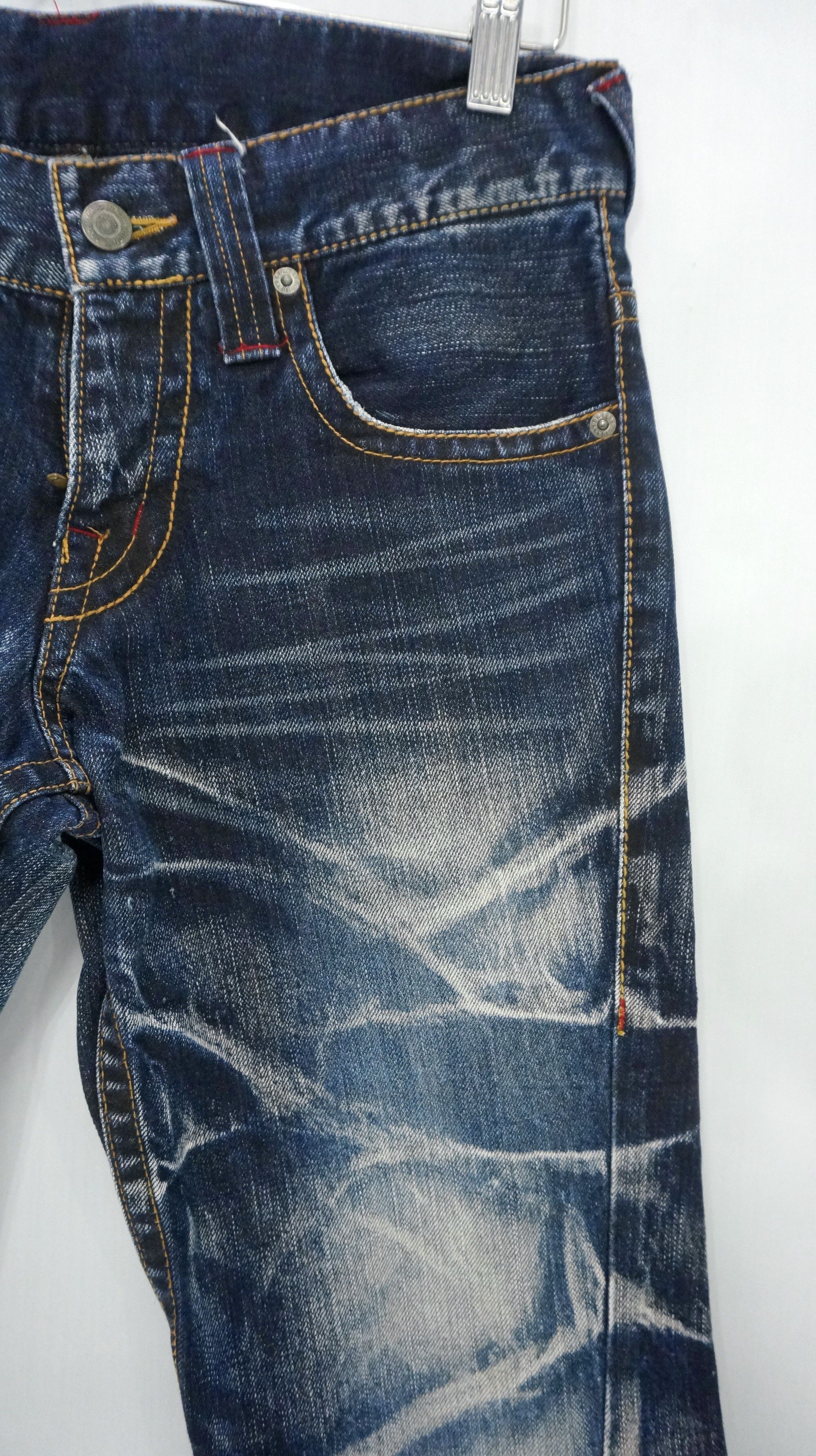 Japanese Brand × Tornado Mart ⚡Vintage TORNADO MART ⚡ Distressed Acid Wash Jeans Size US 29 - 6 Thumbnail