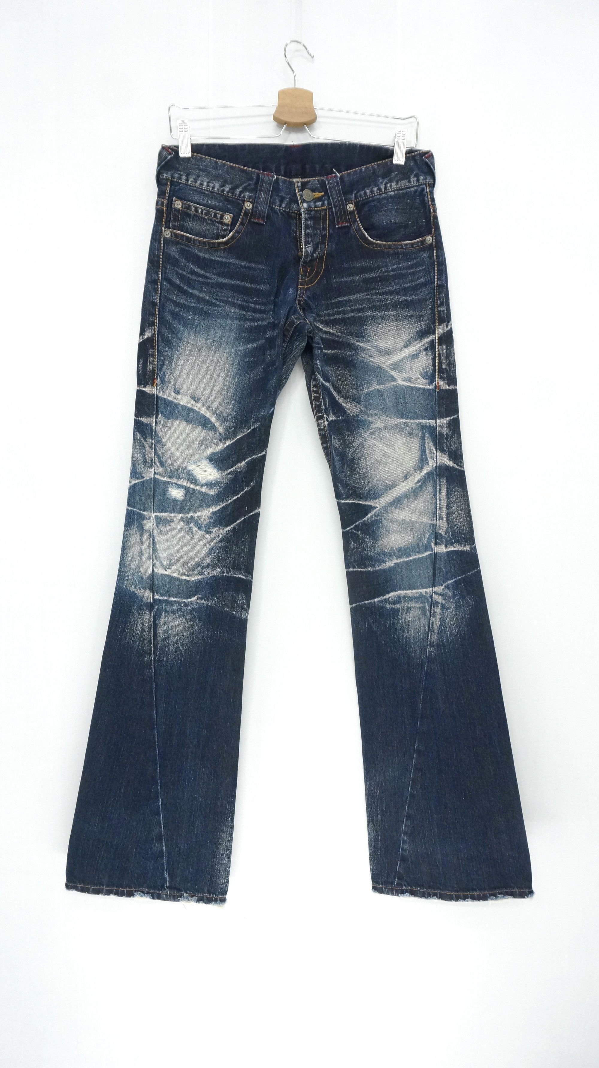 Japanese Brand × Tornado Mart ⚡Vintage TORNADO MART ⚡ Distressed Acid Wash Jeans Size US 29 - 2 Thumbnail