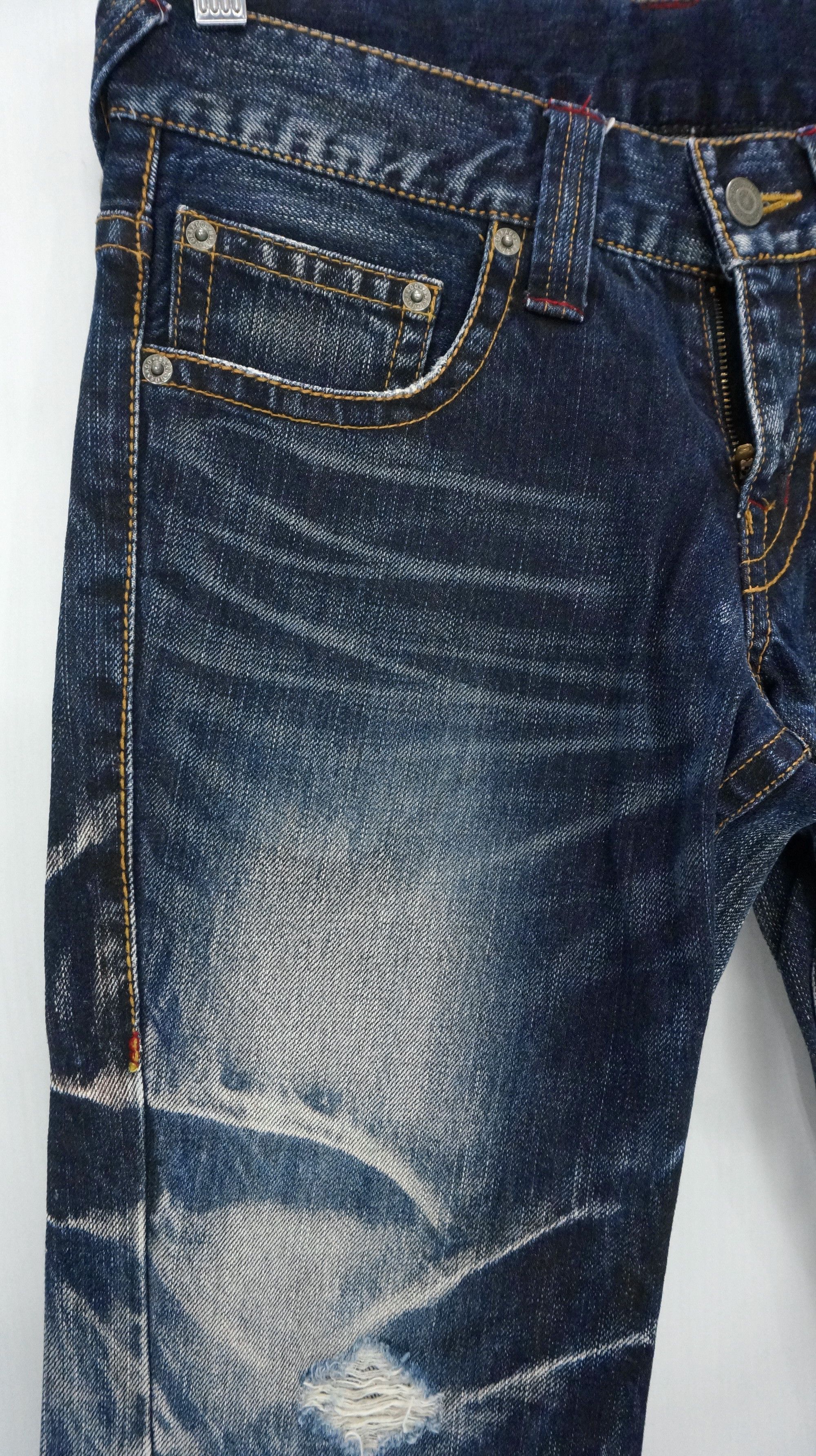 Japanese Brand × Tornado Mart ⚡Vintage TORNADO MART ⚡ Distressed Acid Wash Jeans Size US 29 - 5 Thumbnail
