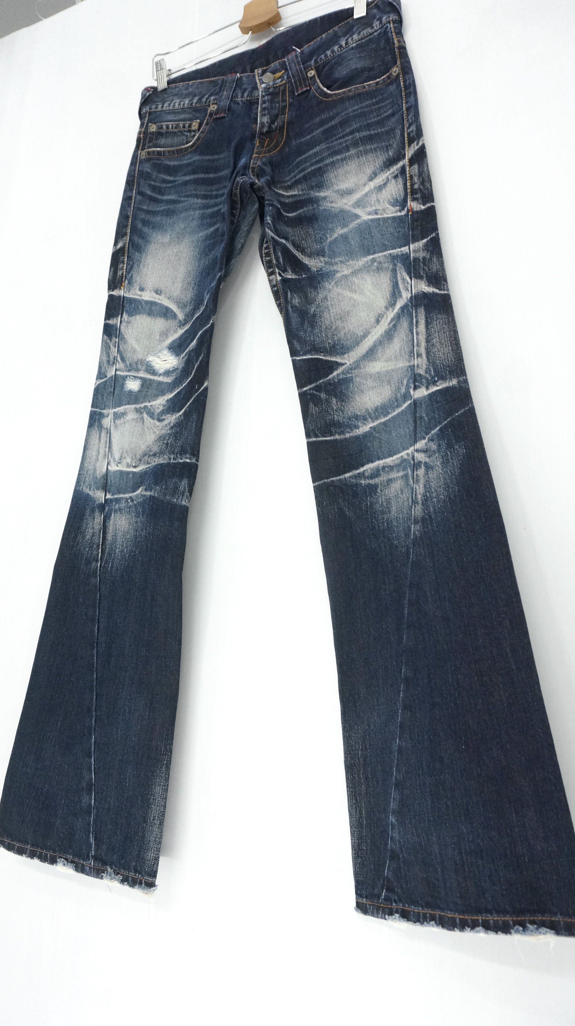 Japanese Brand × Tornado Mart ⚡Vintage TORNADO MART ⚡ Distressed Acid Wash Jeans Size US 29 - 1 Thumbnail