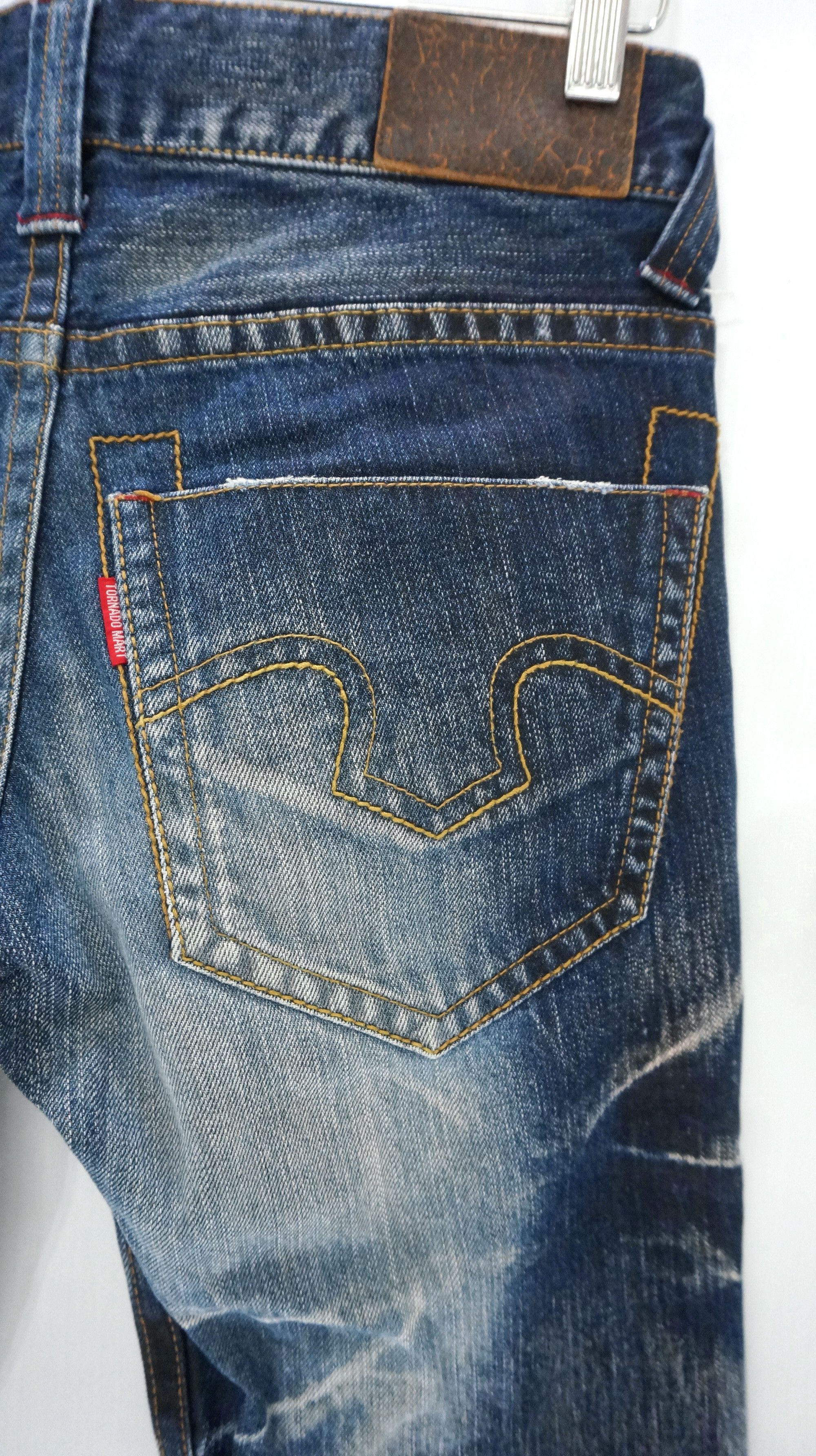 Japanese Brand × Tornado Mart ⚡Vintage TORNADO MART ⚡ Distressed Acid Wash Jeans Size US 29 - 10 Thumbnail