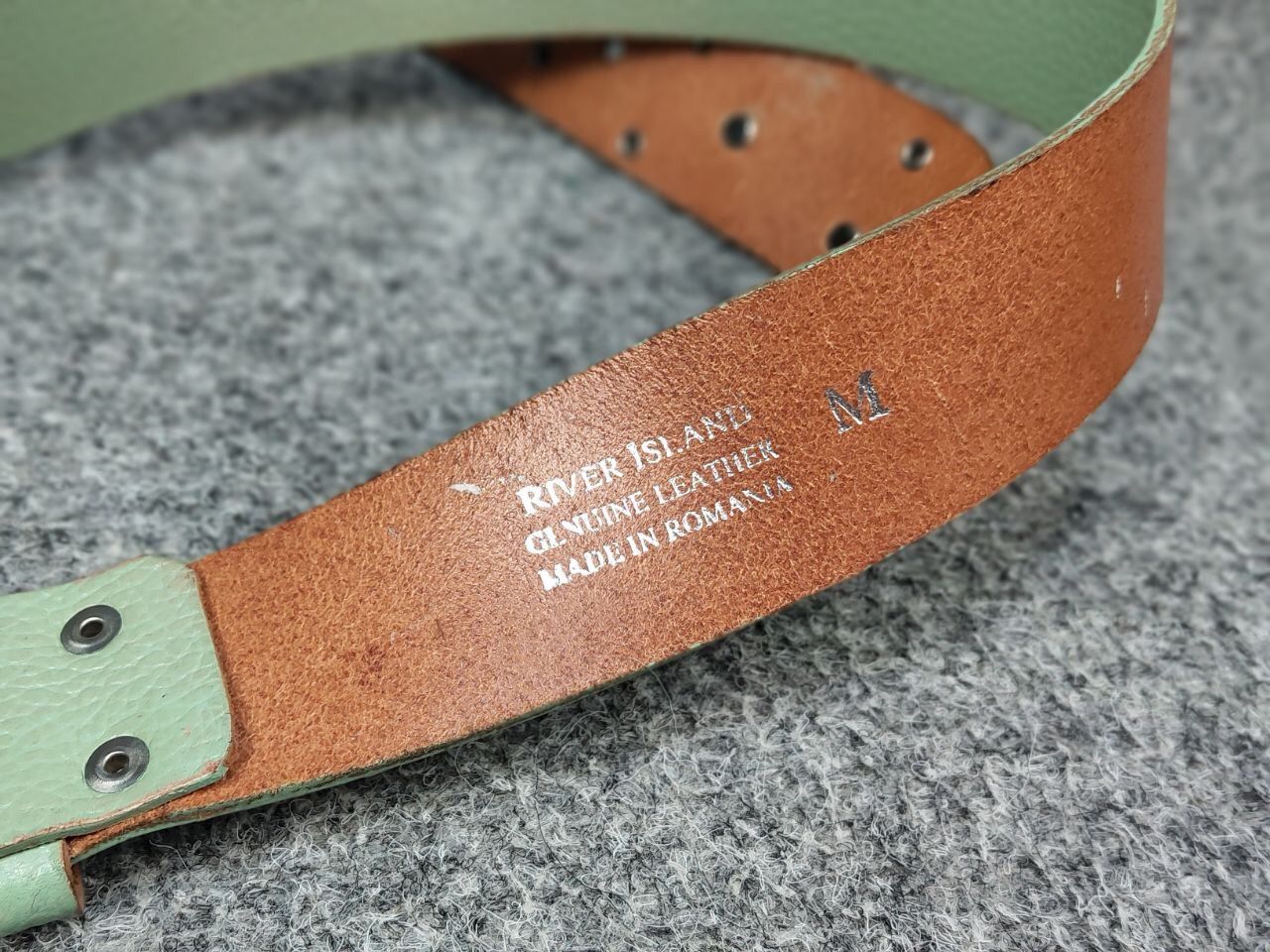 Japanese Brand Vintage 90s Japan Leather Green Belt Hysteric Glamour Style Size ONE SIZE - 9 Thumbnail