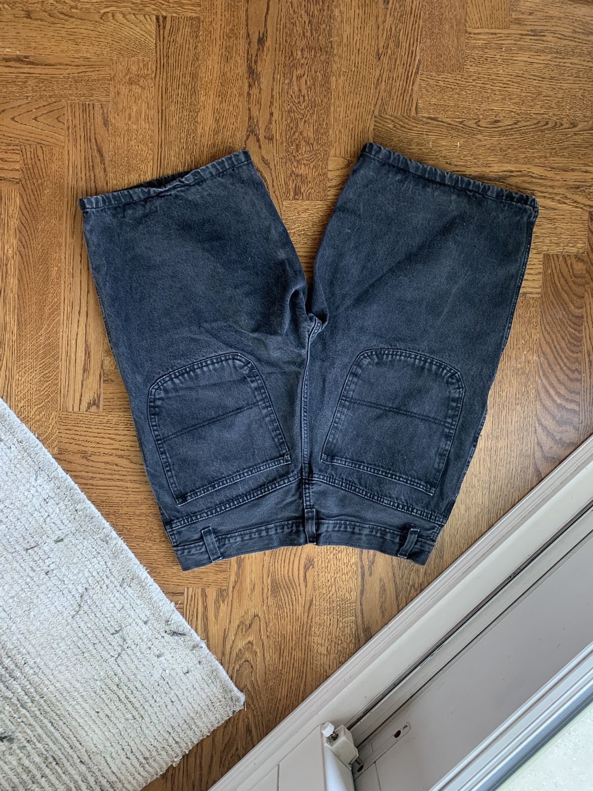 Japanese Brand × Vintage 90s Vintage Baggy Jorts Y2K Tupac Jean Short Wide Long Loose Size US 34 / EU 50 - 6 Thumbnail