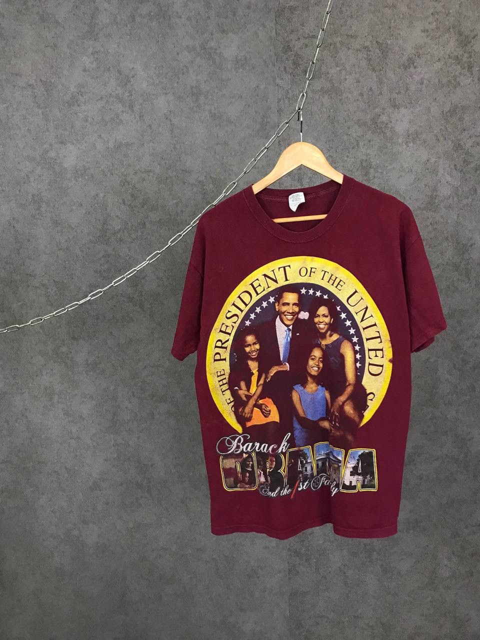 President's Barack Obama and 1st family vintage tee Size US L / EU 52-54 / 3 - 1 Thumbnail