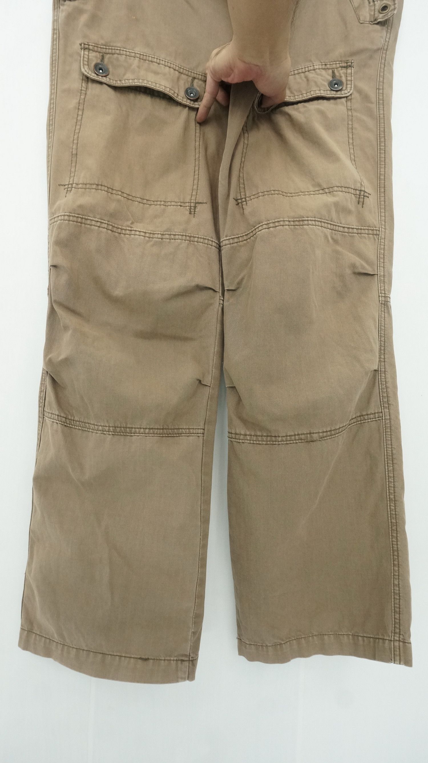 Japanese Brand Vtg! IKKA Japan Worn Out Faded Cargo Pants Size US 36 / EU 52 - 7 Thumbnail