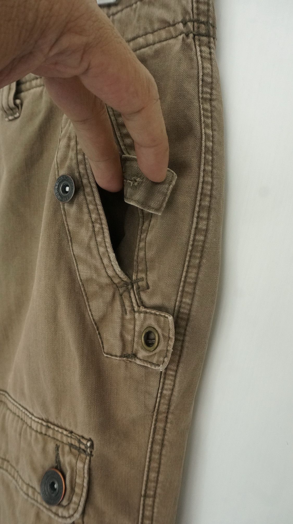 Japanese Brand Vtg! IKKA Japan Worn Out Faded Cargo Pants Size US 36 / EU 52 - 5 Thumbnail