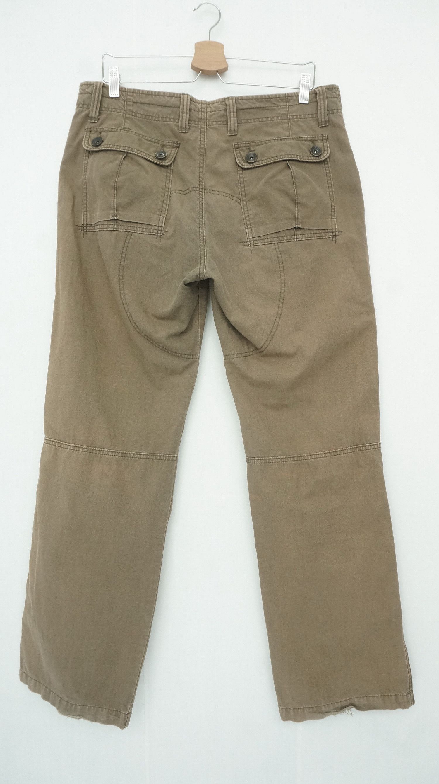 Japanese Brand Vtg! IKKA Japan Worn Out Faded Cargo Pants Size US 36 / EU 52 - 8 Thumbnail