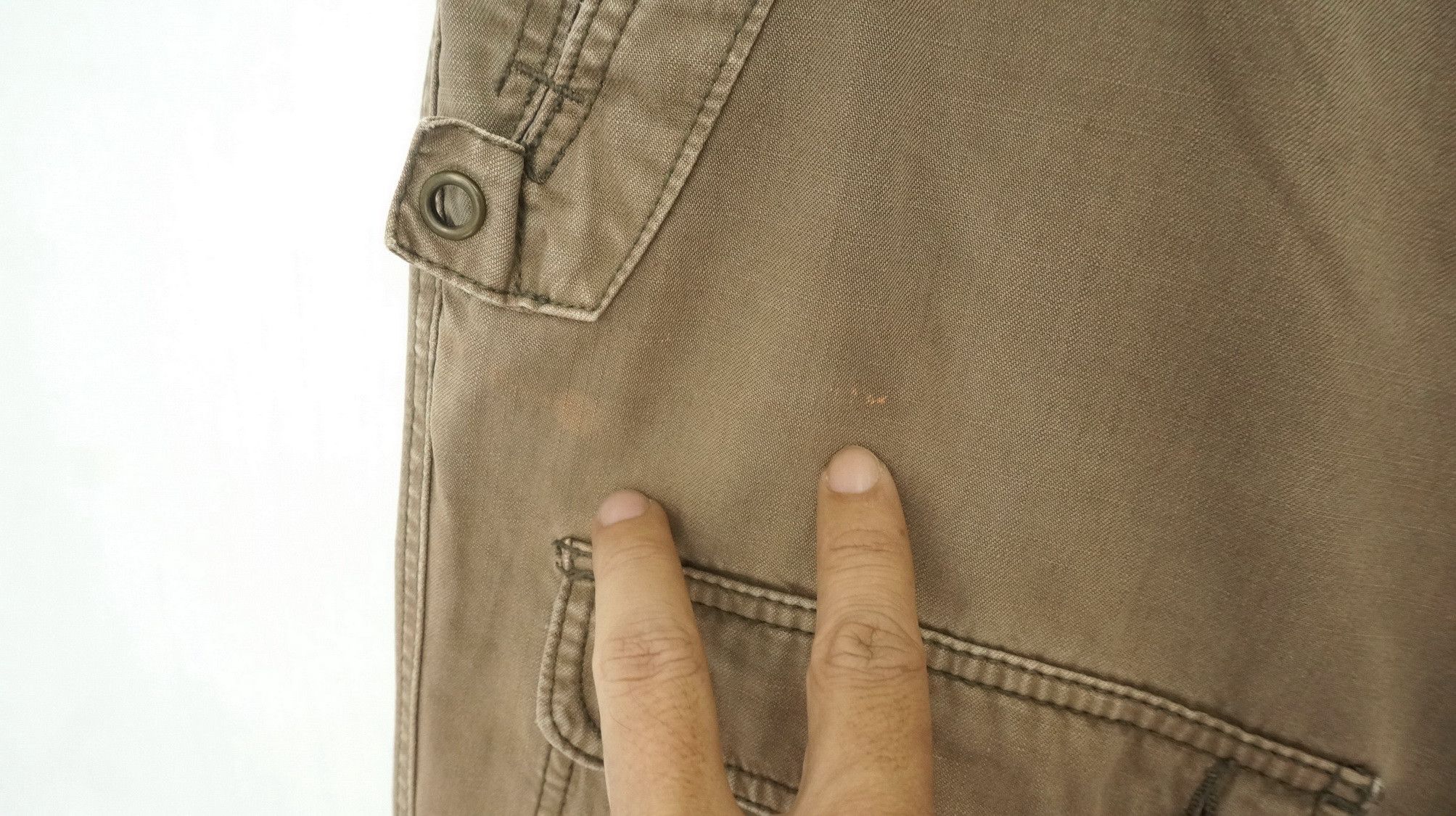 Japanese Brand Vtg! IKKA Japan Worn Out Faded Cargo Pants Size US 36 / EU 52 - 4 Thumbnail