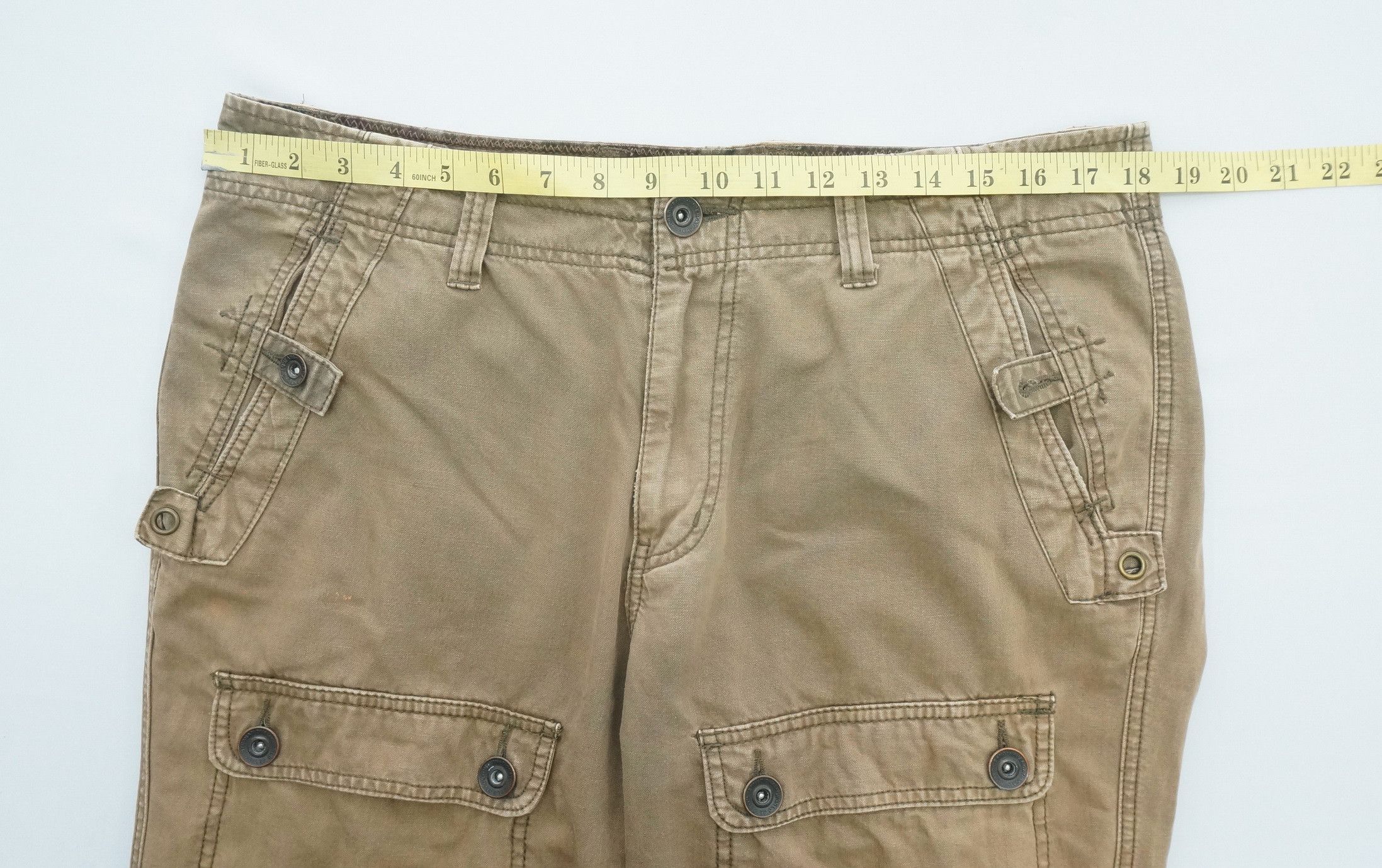 Japanese Brand Vtg! IKKA Japan Worn Out Faded Cargo Pants Size US 36 / EU 52 - 13 Thumbnail