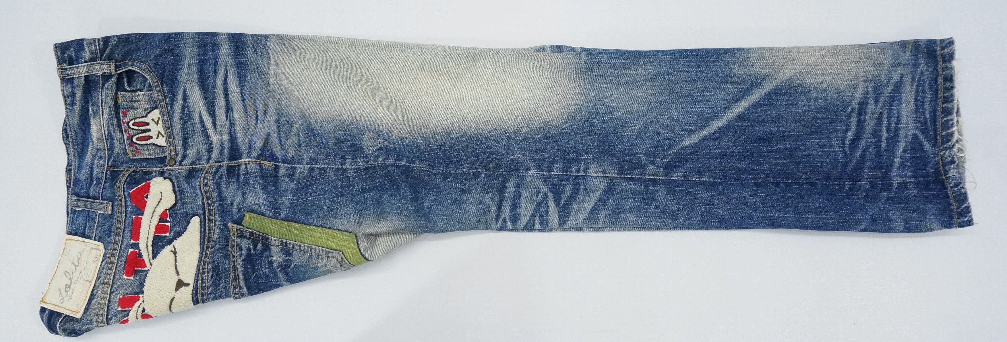 Japanese Brand RARE 🔥 YOSHITOMO NARA LOLITA Bunny Vintage Jeans Size US 29 - 15 Thumbnail