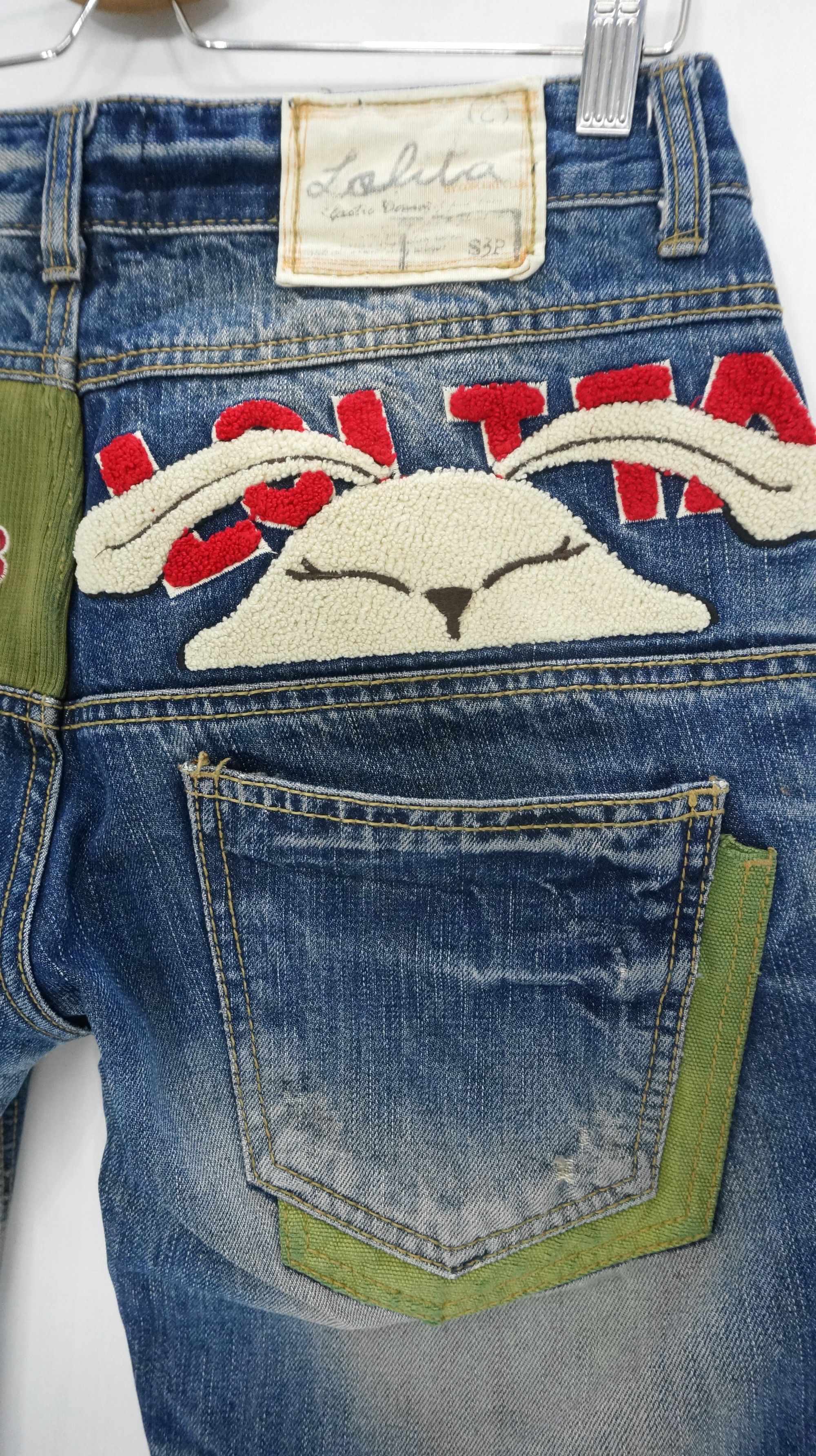 Japanese Brand RARE 🔥 YOSHITOMO NARA LOLITA Bunny Vintage Jeans Size US 29 - 3 Thumbnail