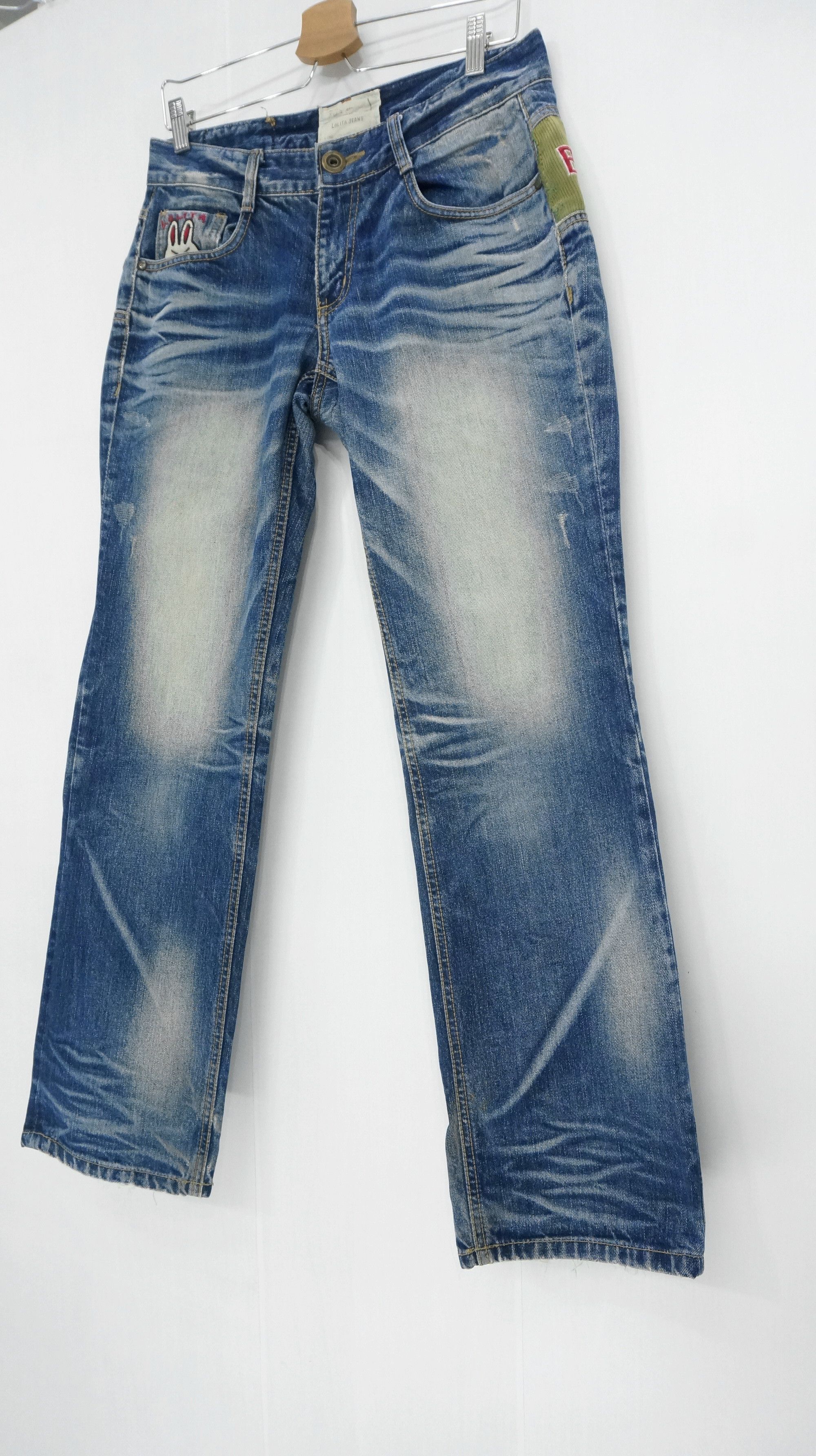 Japanese Brand RARE 🔥 YOSHITOMO NARA LOLITA Bunny Vintage Jeans Size US 29 - 6 Thumbnail