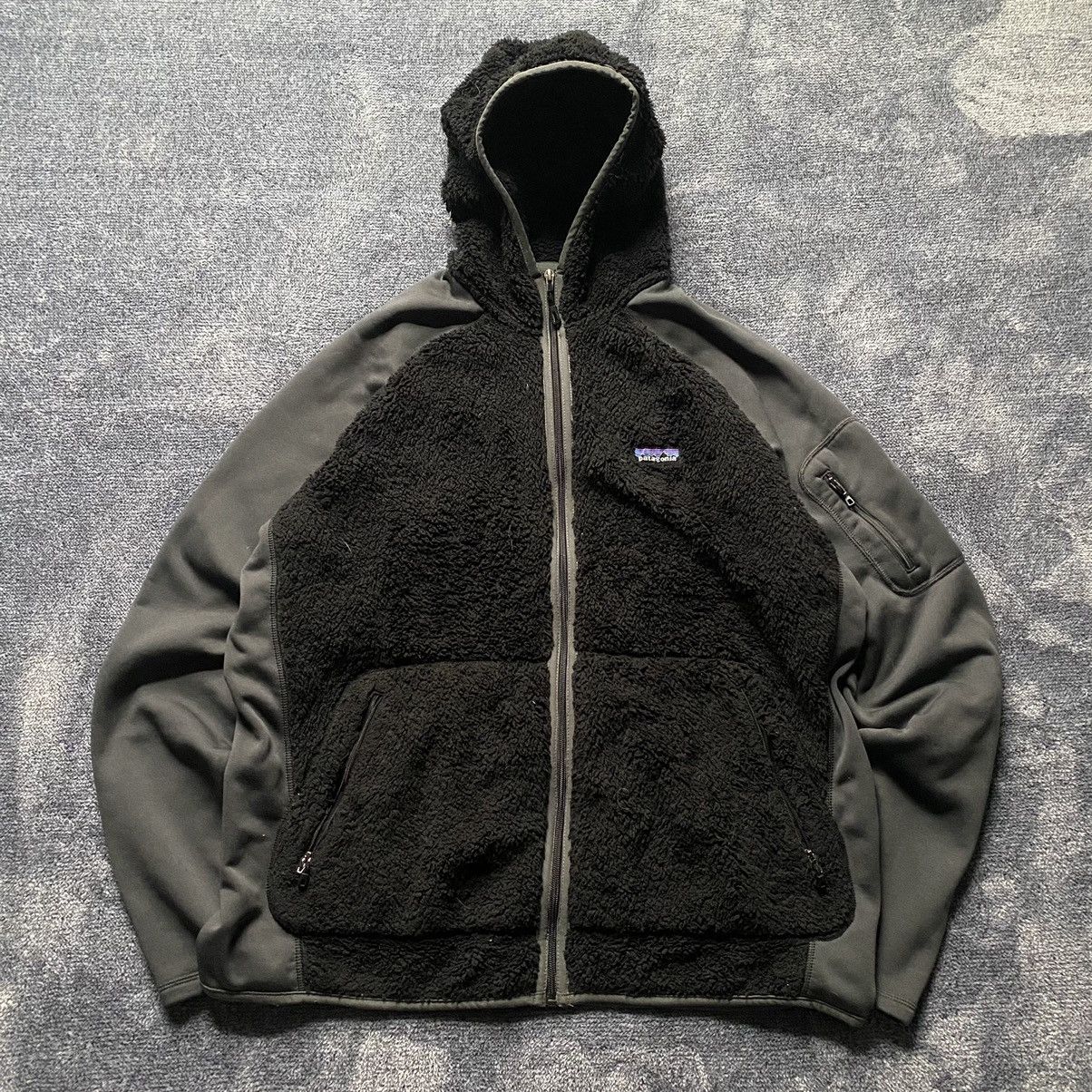 Patagonia × Vintage Vintage Patagonia Deep Pile Fleece Hoodie Size US L / EU 52-54 / 3 - 1 Thumbnail