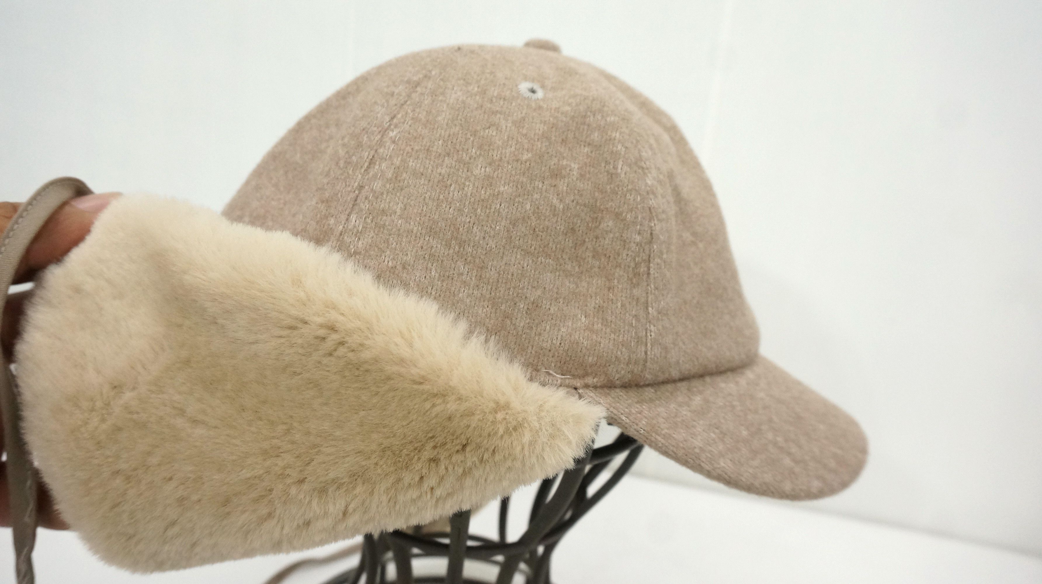 Japanese Brand 🔥Japanese Light Brown Earflap cap Size ONE SIZE - 5 Thumbnail