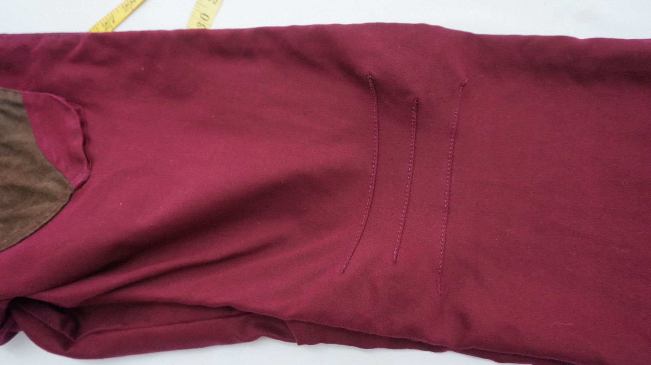 Japanese Brand HolyFlare 💥 DIFFERENCE EDGE RUPERT Burgundy Hourglass Pants Size US 29 - 21 Thumbnail