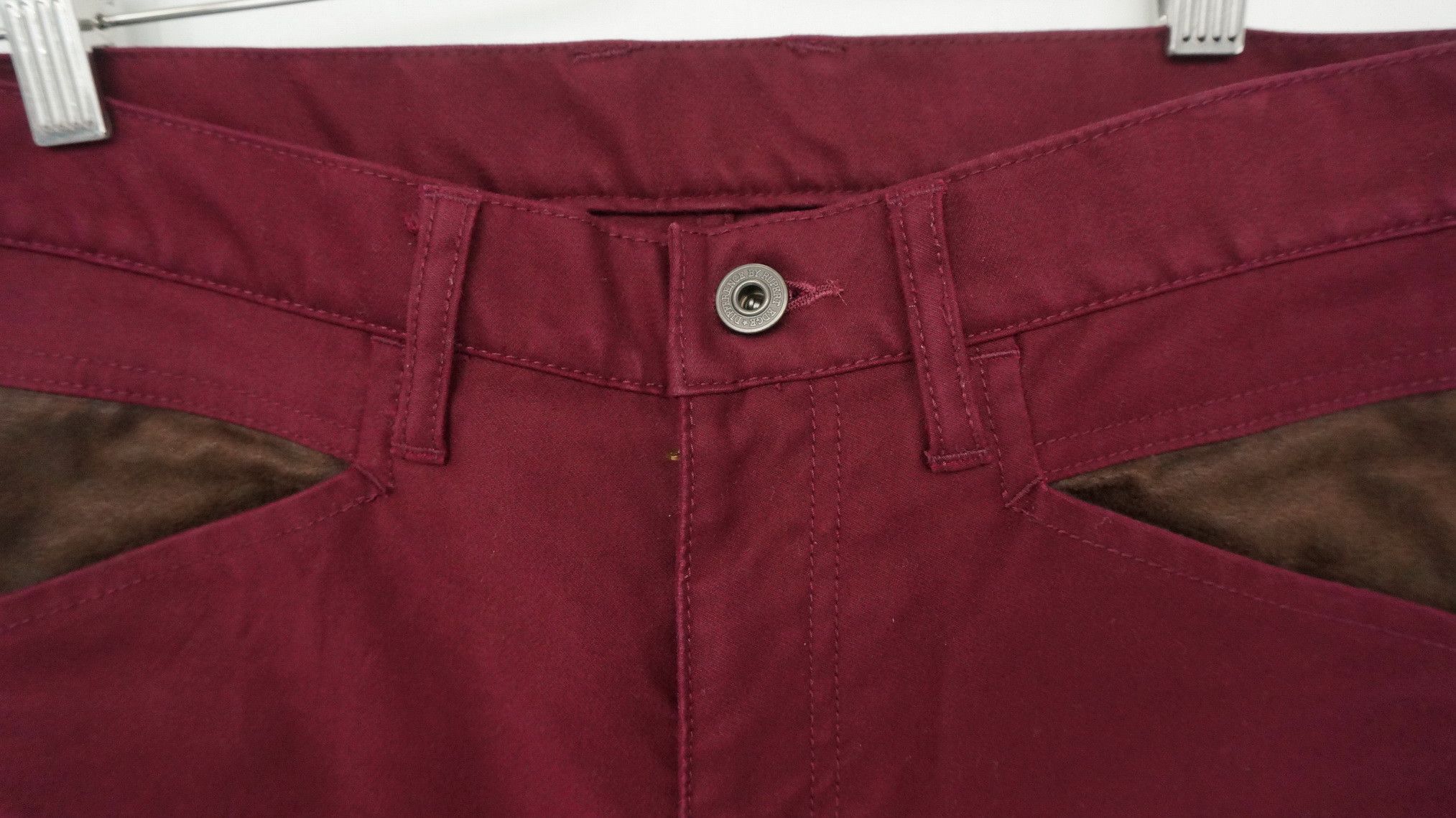 Japanese Brand HolyFlare 💥 DIFFERENCE EDGE RUPERT Burgundy Hourglass Pants Size US 29 - 8 Thumbnail