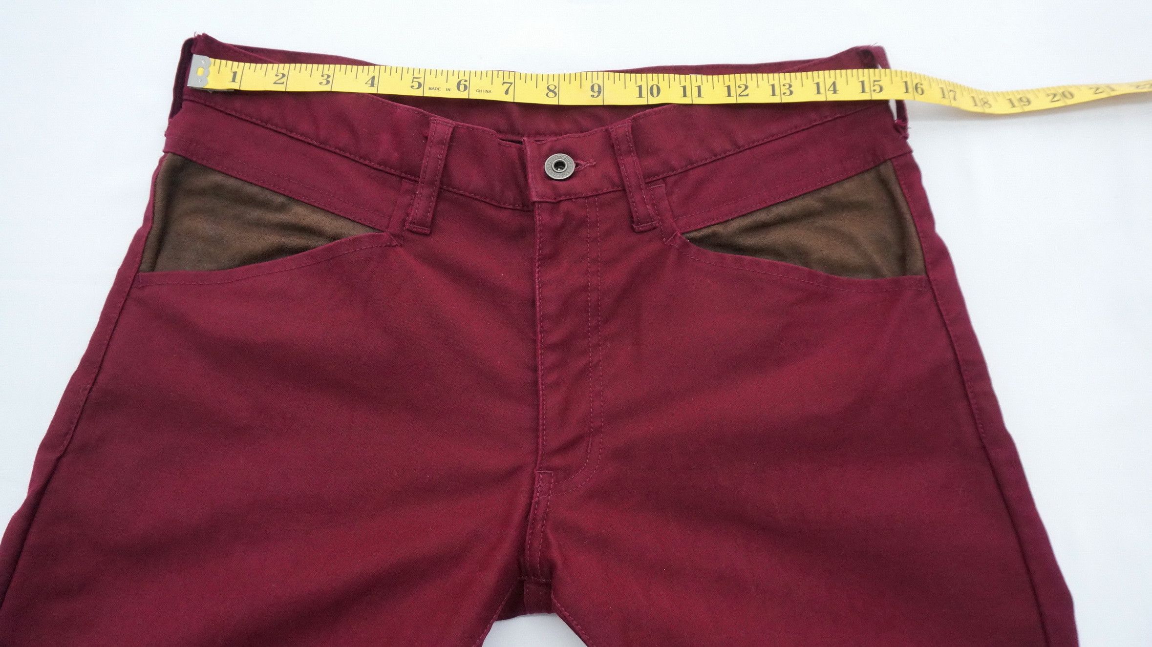Japanese Brand HolyFlare 💥 DIFFERENCE EDGE RUPERT Burgundy Hourglass Pants Size US 29 - 11 Thumbnail