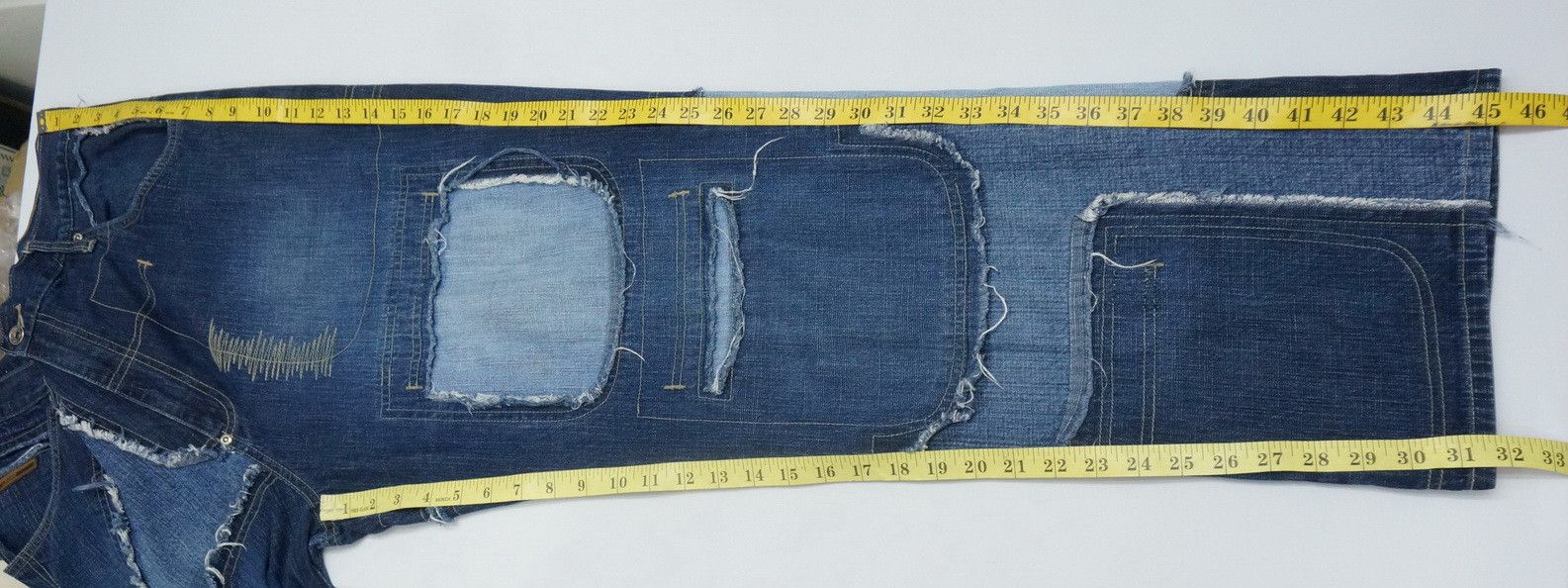 Phat Farm Dope 🔥 PHAT FARM 🔥 Baggy Patchwork Jeans Size US 36 / EU 52 - 17 Thumbnail