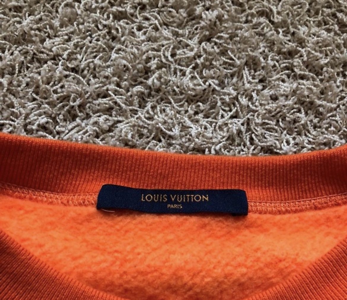 Louis Vuitton Louis Vuitton Virgil Abloh Orange Sweatshirt Size US L / EU 52-54 / 3 - 2 Thumbnail