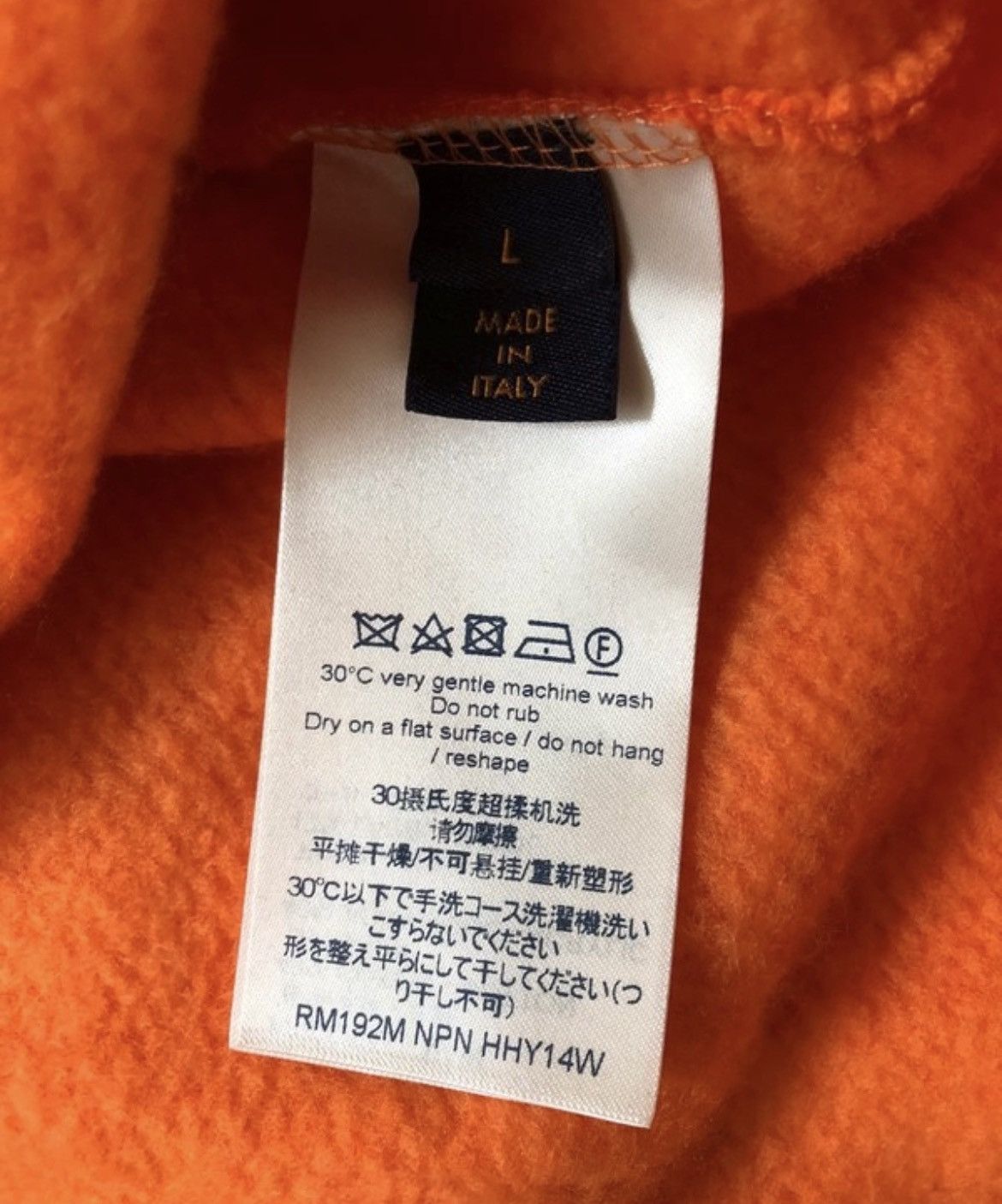 Louis Vuitton Louis Vuitton Virgil Abloh Orange Sweatshirt Size US L / EU 52-54 / 3 - 4 Thumbnail