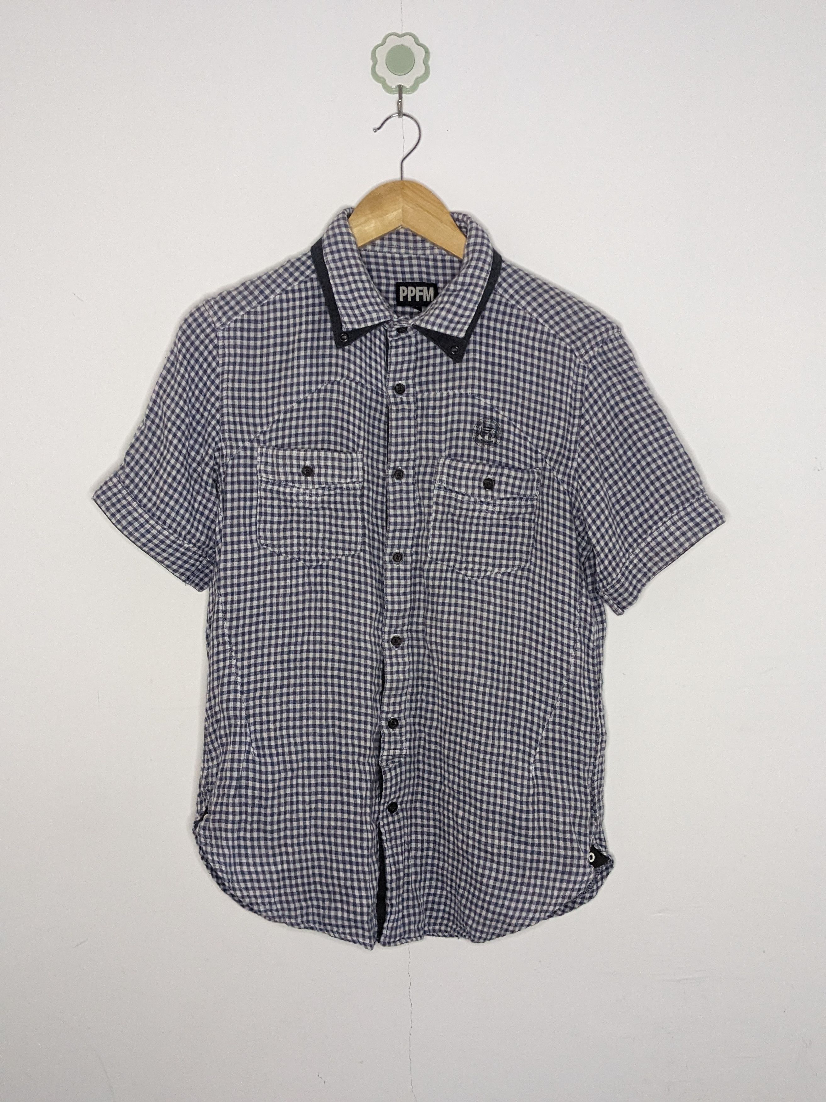 image of Ppfm Eastern Rock Reconstruct Double Collar Shirt M Japan, Men's (Size Medium)