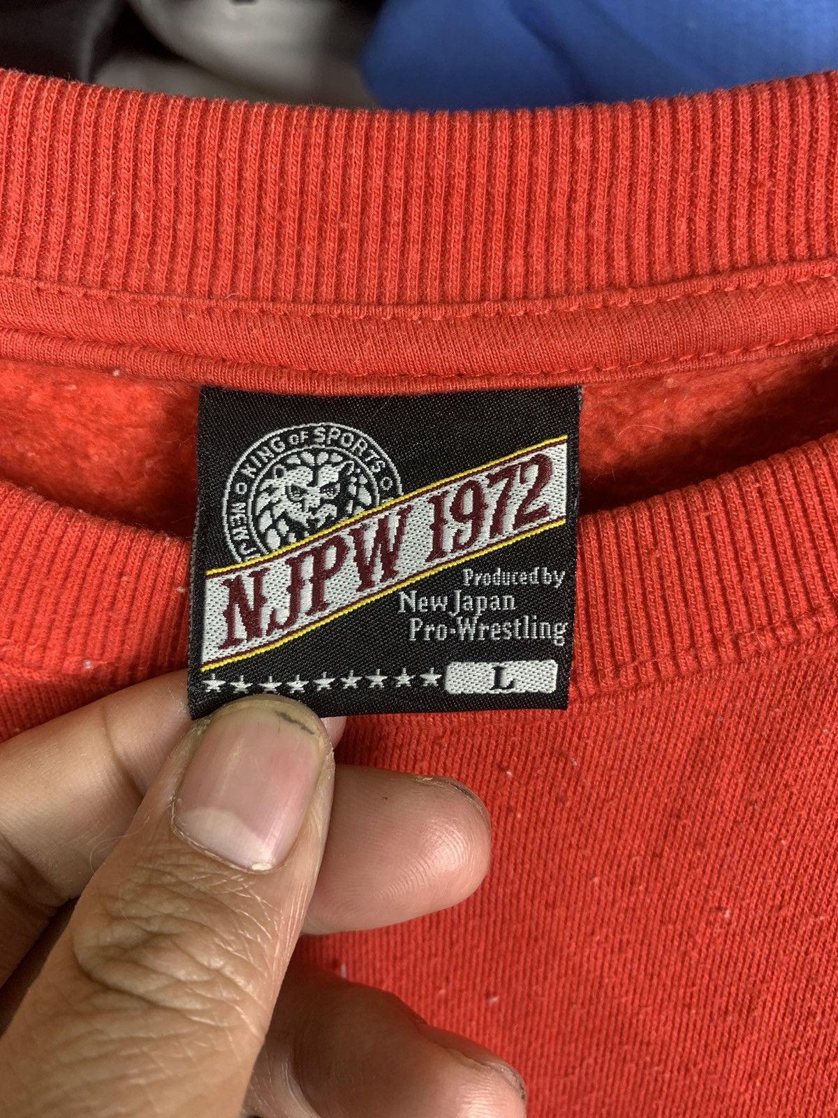 Japanese Brand Vintage Japanese Brand NJPW1972 Crewneck Sweatshirt Size US L / EU 52-54 / 3 - 5 Thumbnail
