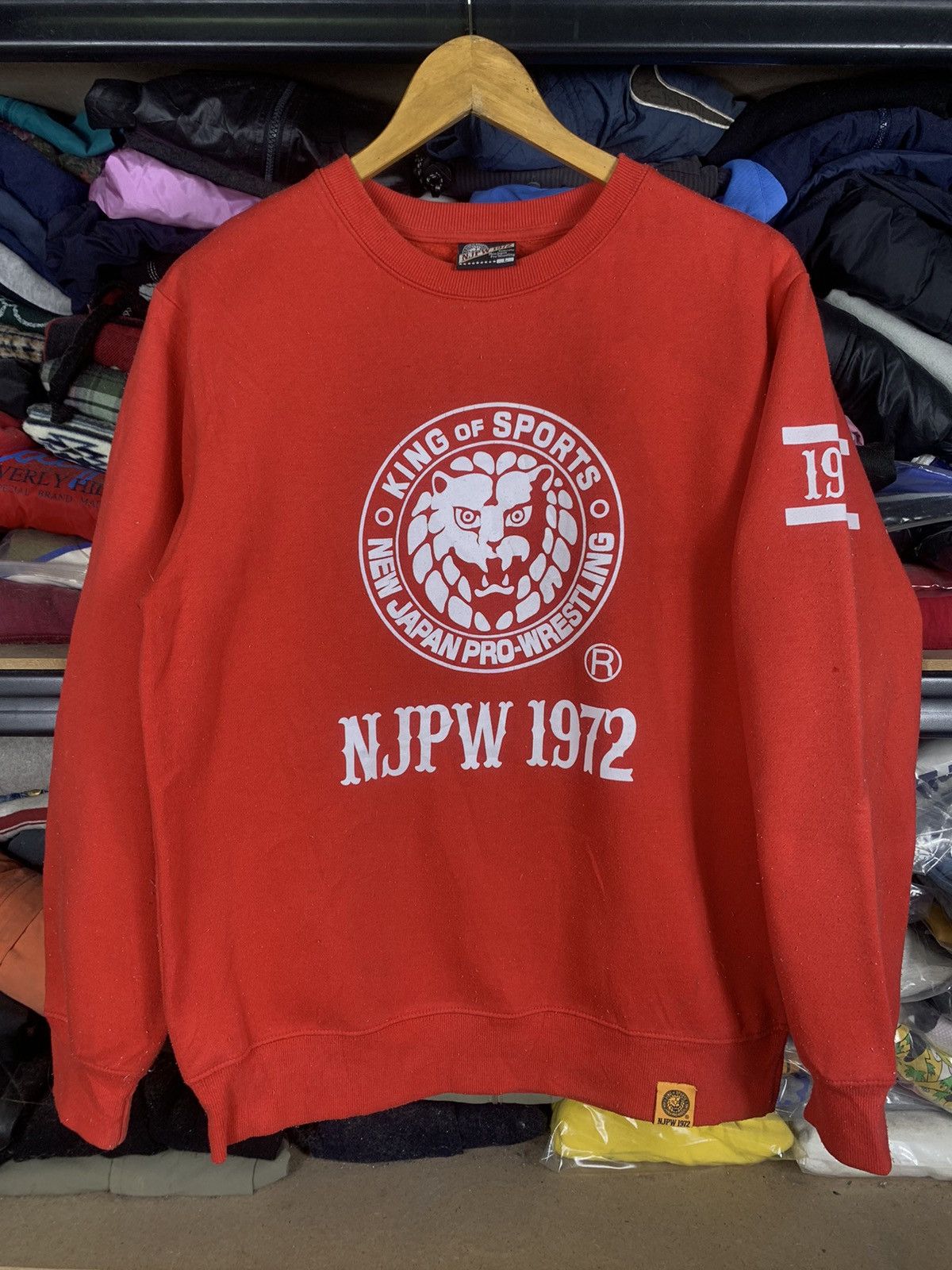 Japanese Brand Vintage Japanese Brand NJPW1972 Crewneck Sweatshirt Size US L / EU 52-54 / 3 - 1 Thumbnail