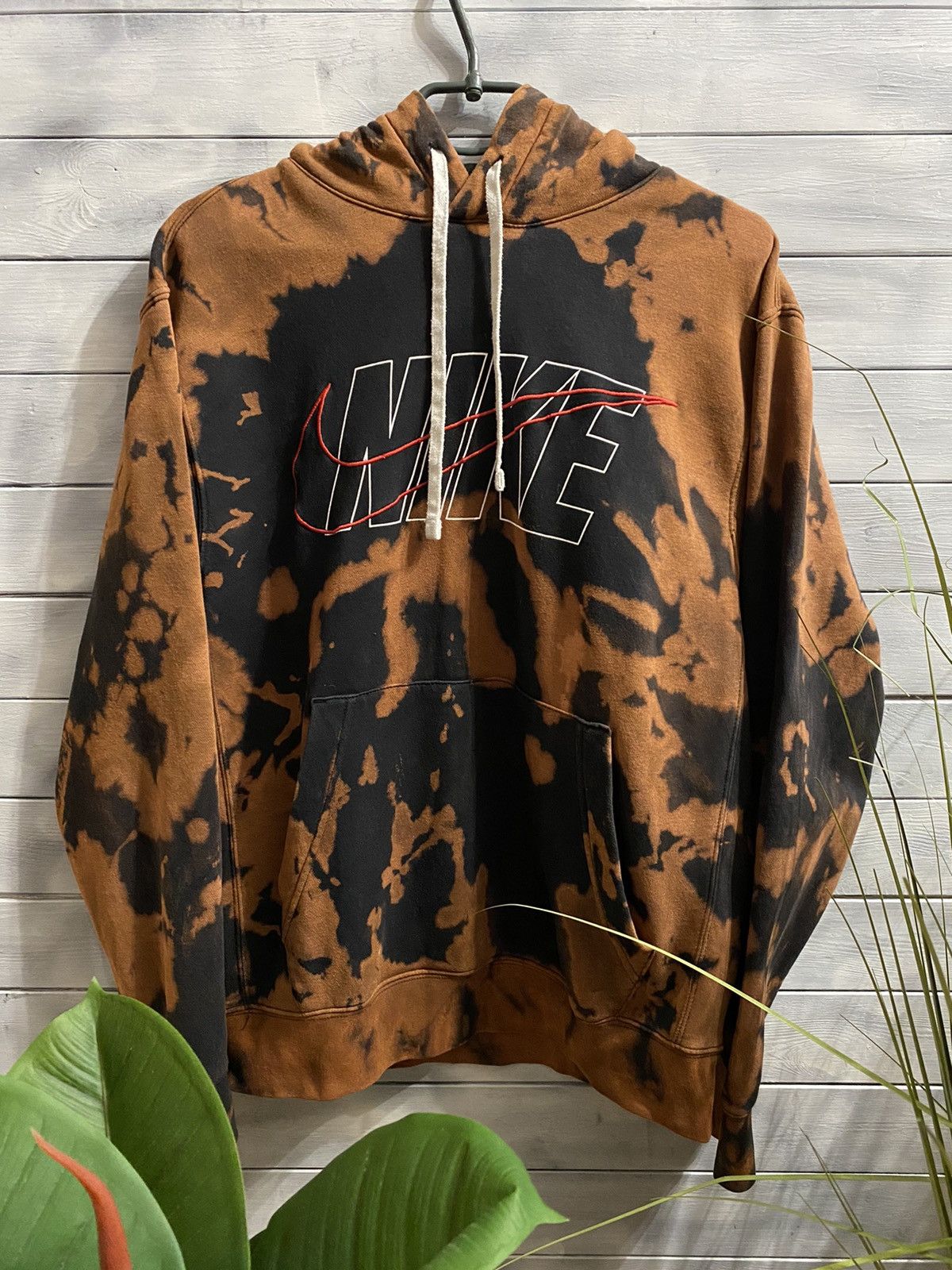 Nike Tie-Dye Hoodie Nike Centr Logo Big Swoosh Shibori Style Size US S / EU 44-46 / 1 - 1 Thumbnail
