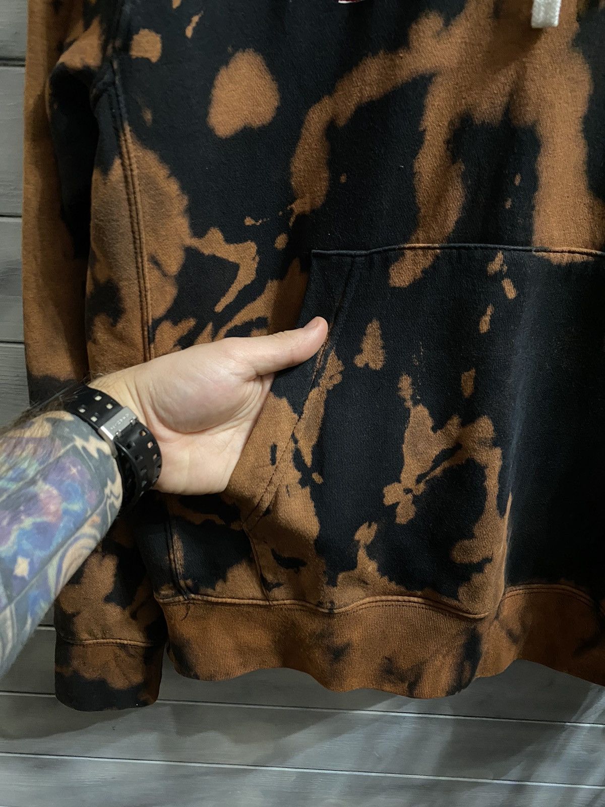 Nike Tie-Dye Hoodie Nike Centr Logo Big Swoosh Shibori Style Size US S / EU 44-46 / 1 - 4 Thumbnail