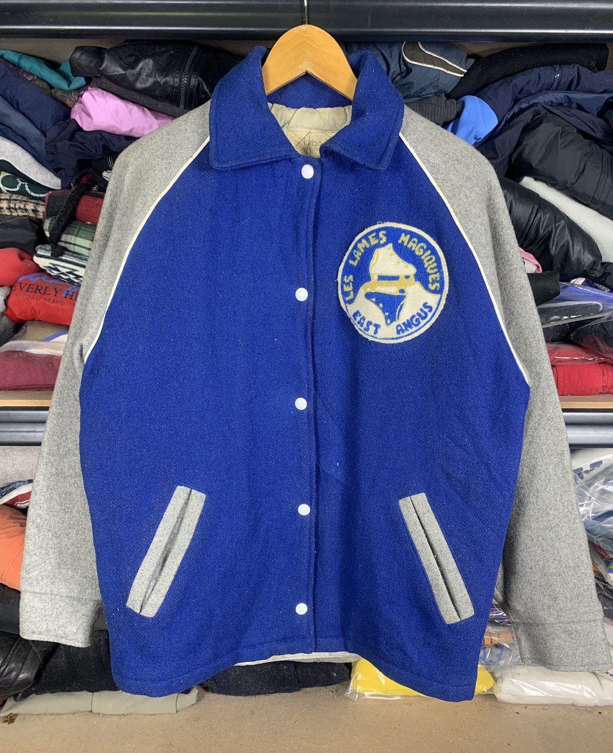 Vintage Vintage 90s Wool Varsity Jacket By Turbo Confection Size US M / EU 48-50 / 2 - 1 Thumbnail