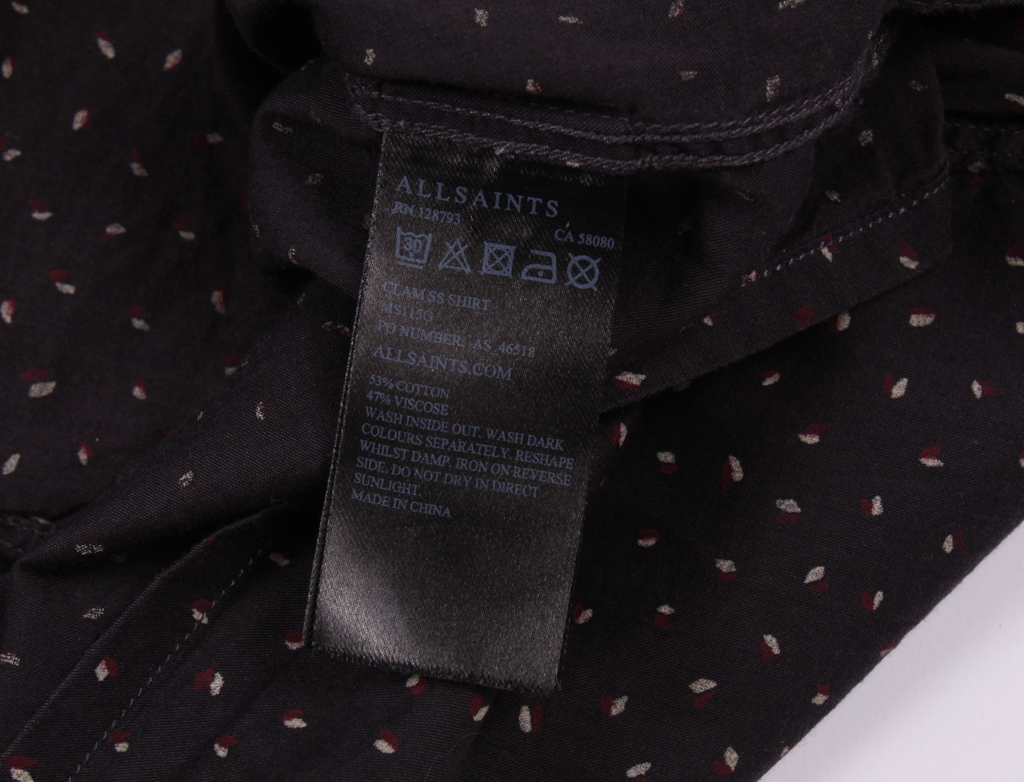 Allsaints Allsaints Short Sleeve Printed Shirt Size US M / EU 48-50 / 2 - 5 Thumbnail