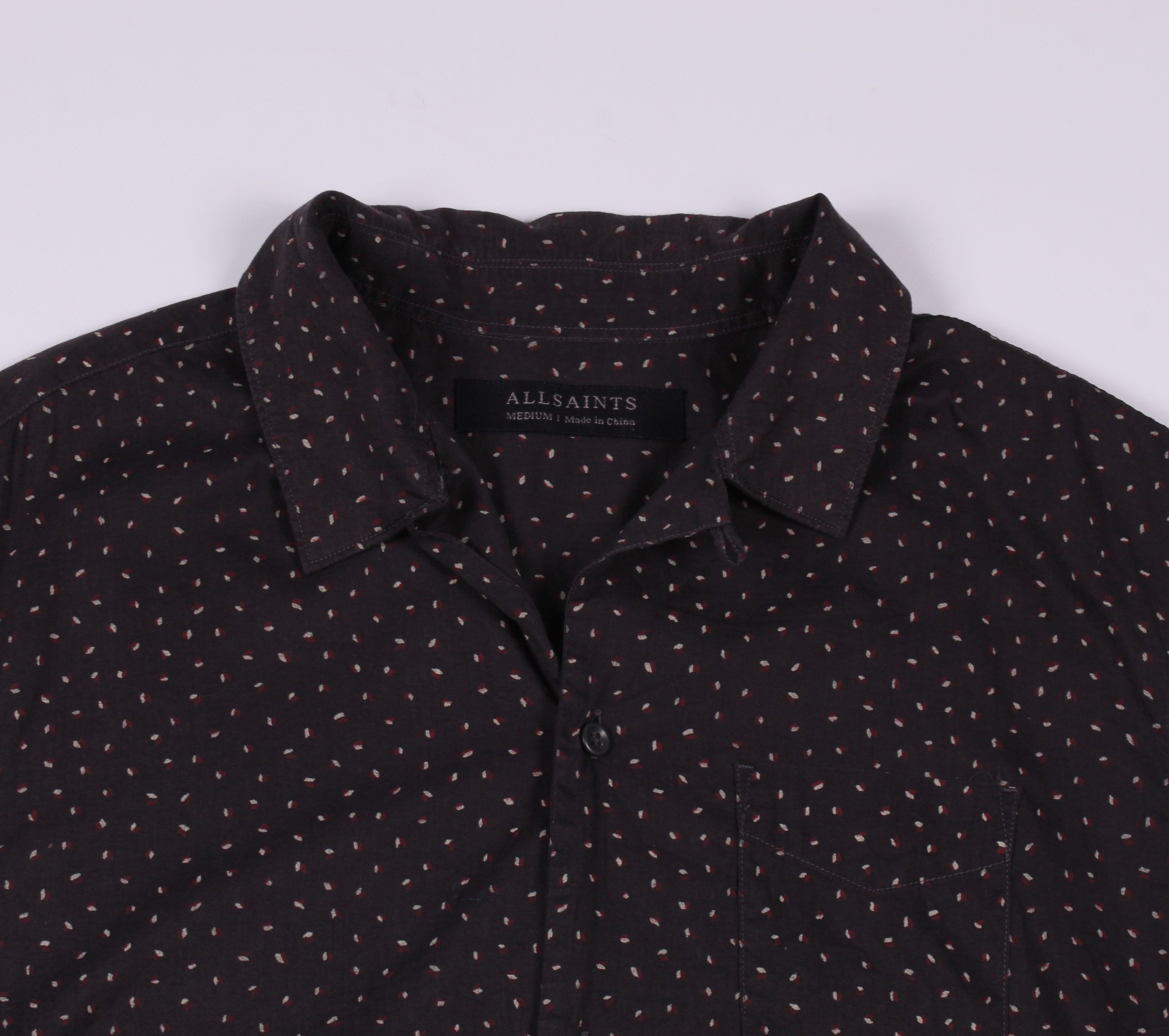 Allsaints Allsaints Short Sleeve Printed Shirt Size US M / EU 48-50 / 2 - 2 Thumbnail