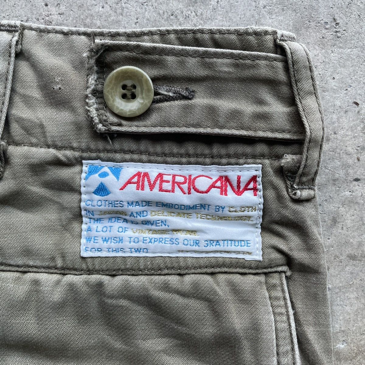 Japanese Brand Vintage Americana Made In Japan Trousers Casual Pants Faded Size US 27 - 9 Thumbnail
