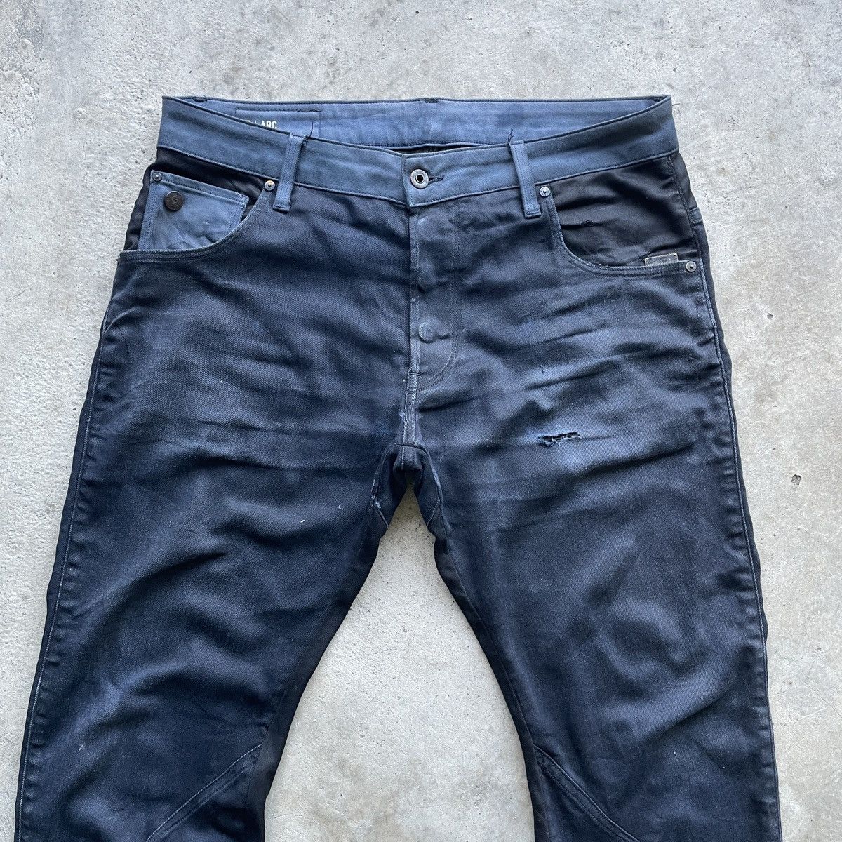 G-Star G-Star Raw Faded Fly Button Trousers Casual Pants W35 Size US 35 - 3 Thumbnail