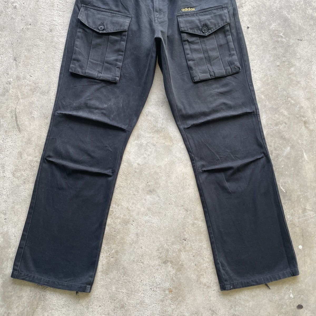Adidas W34x31.5🔥 Adidas Bush Pocket Black Trousers Pants Casual Size US 34 / EU 50 - 4 Thumbnail