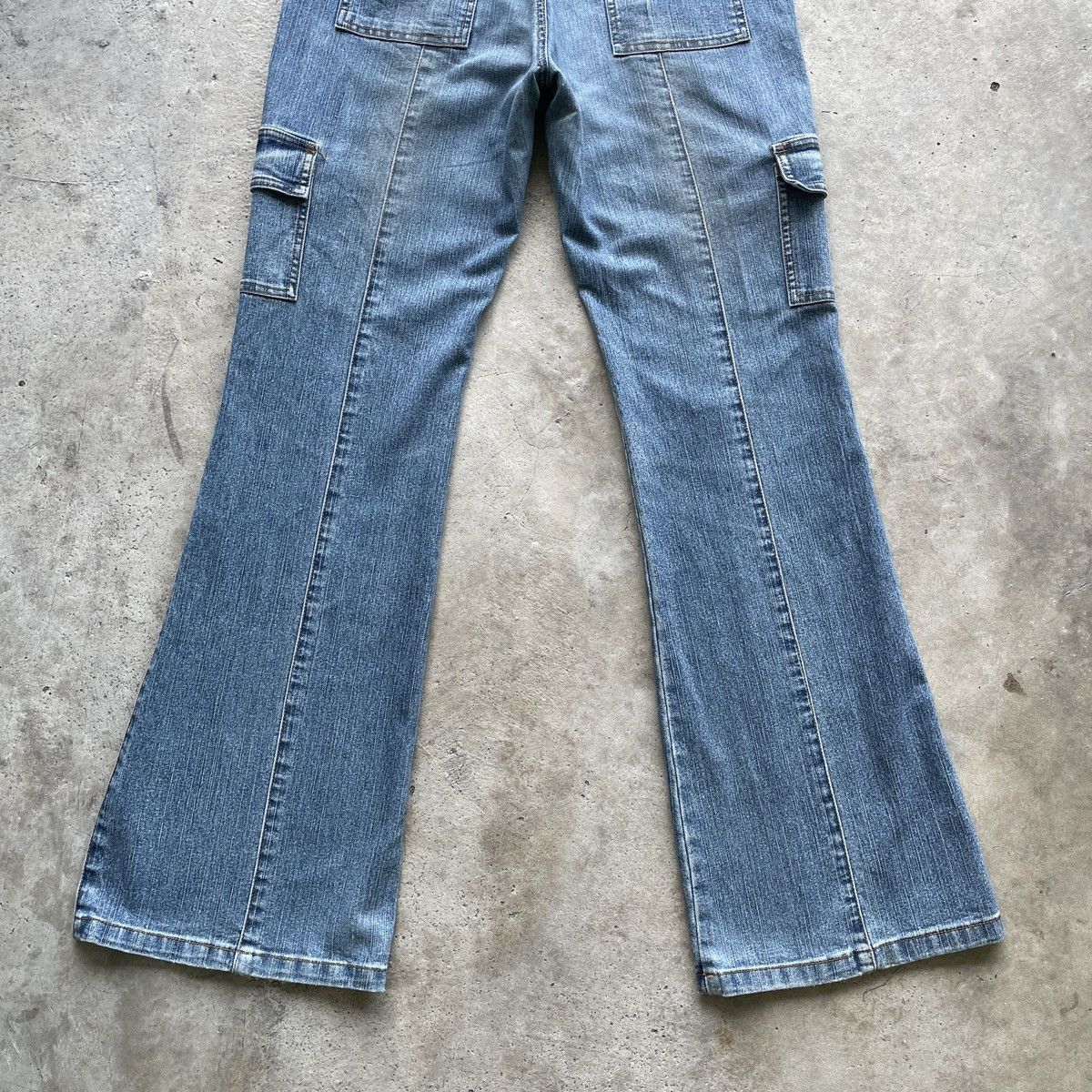Japanese Brand W30🔥 Japanese Vintage Faded Denim Jeans Cargo Pants FLARE Size US 30 / EU 46 - 9 Thumbnail