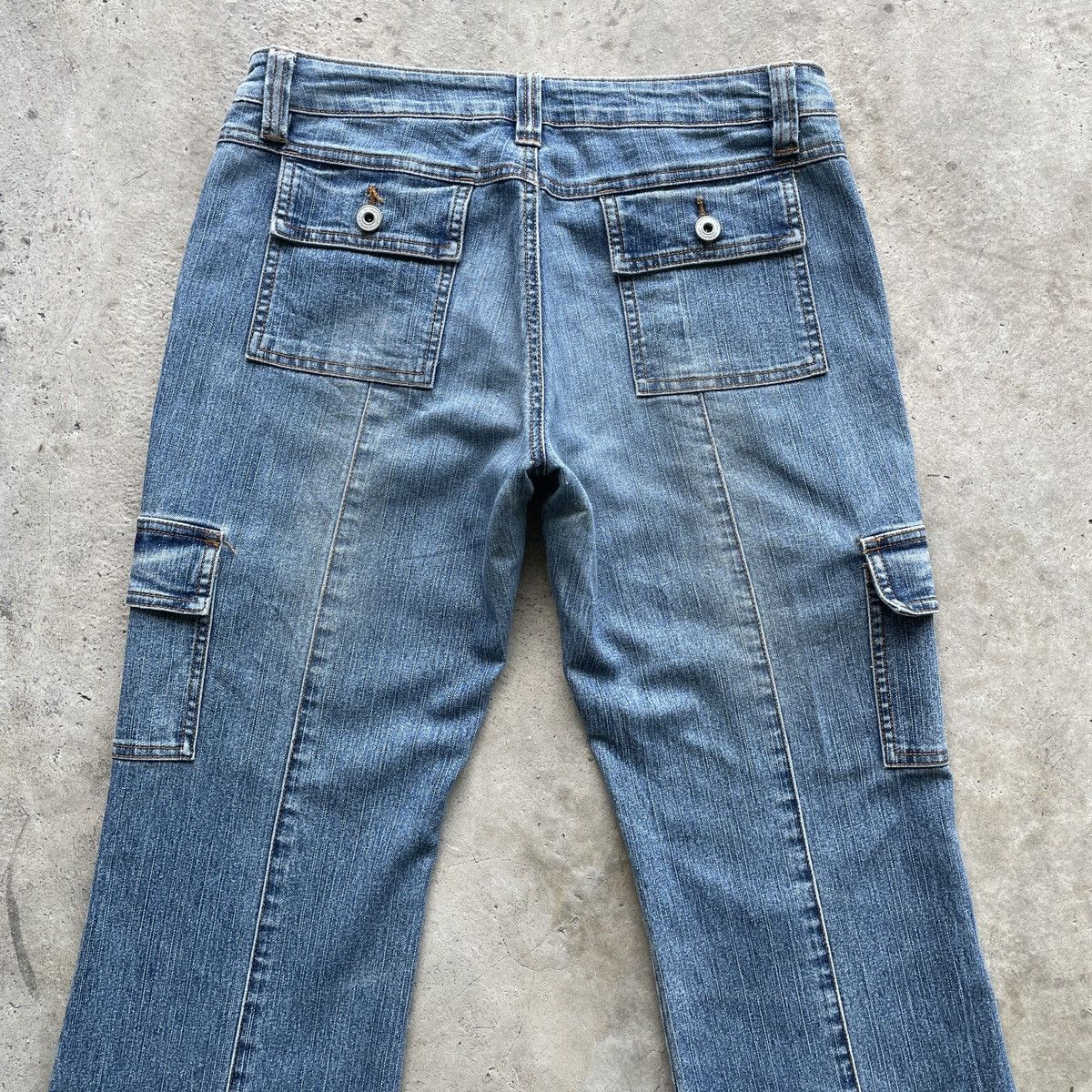 Japanese Brand W30🔥 Japanese Vintage Faded Denim Jeans Cargo Pants FLARE Size US 30 / EU 46 - 8 Thumbnail