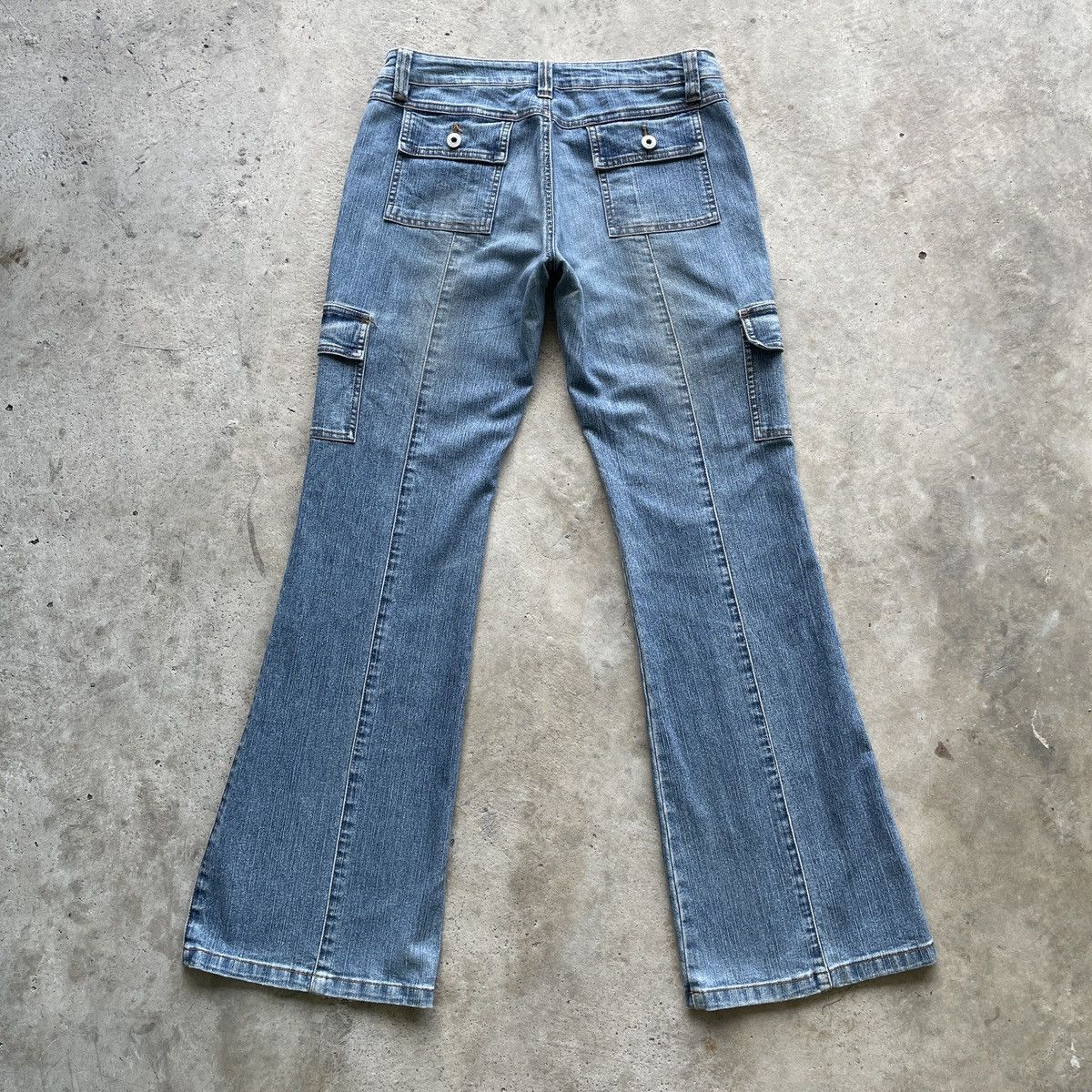 Japanese Brand W30🔥 Japanese Vintage Faded Denim Jeans Cargo Pants FLARE Size US 30 / EU 46 - 10 Thumbnail
