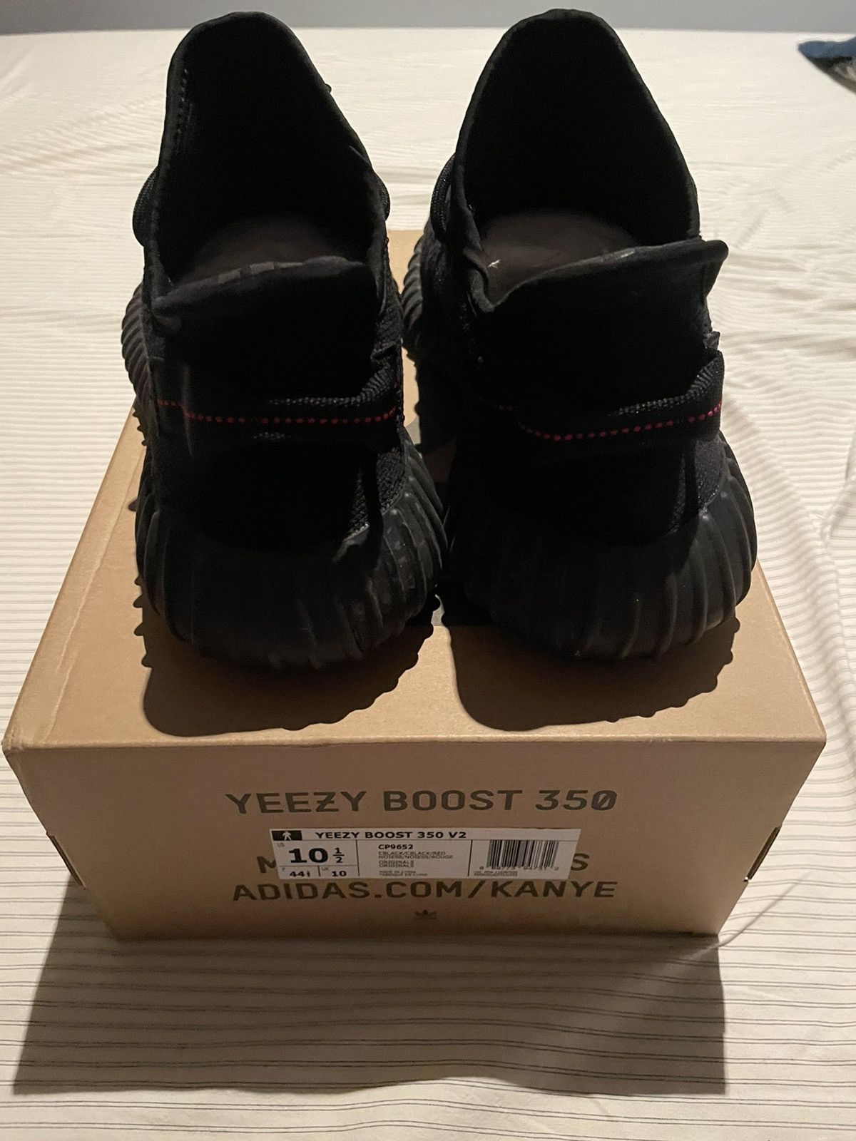 Adidas × Kanye West Adidas Yeezy 350 V2 Bred Size US 10.5 / EU 43-44 - 3 Thumbnail