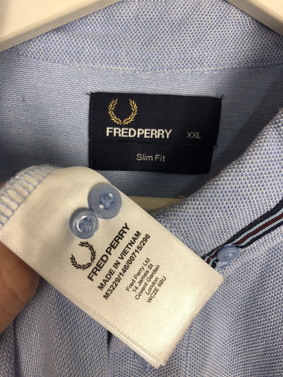Fred Perry Fred Perry Basic Polo T-Shirt Slim Fit Blue Size XXL Size US XXL / EU 58 / 5 - 7 Thumbnail