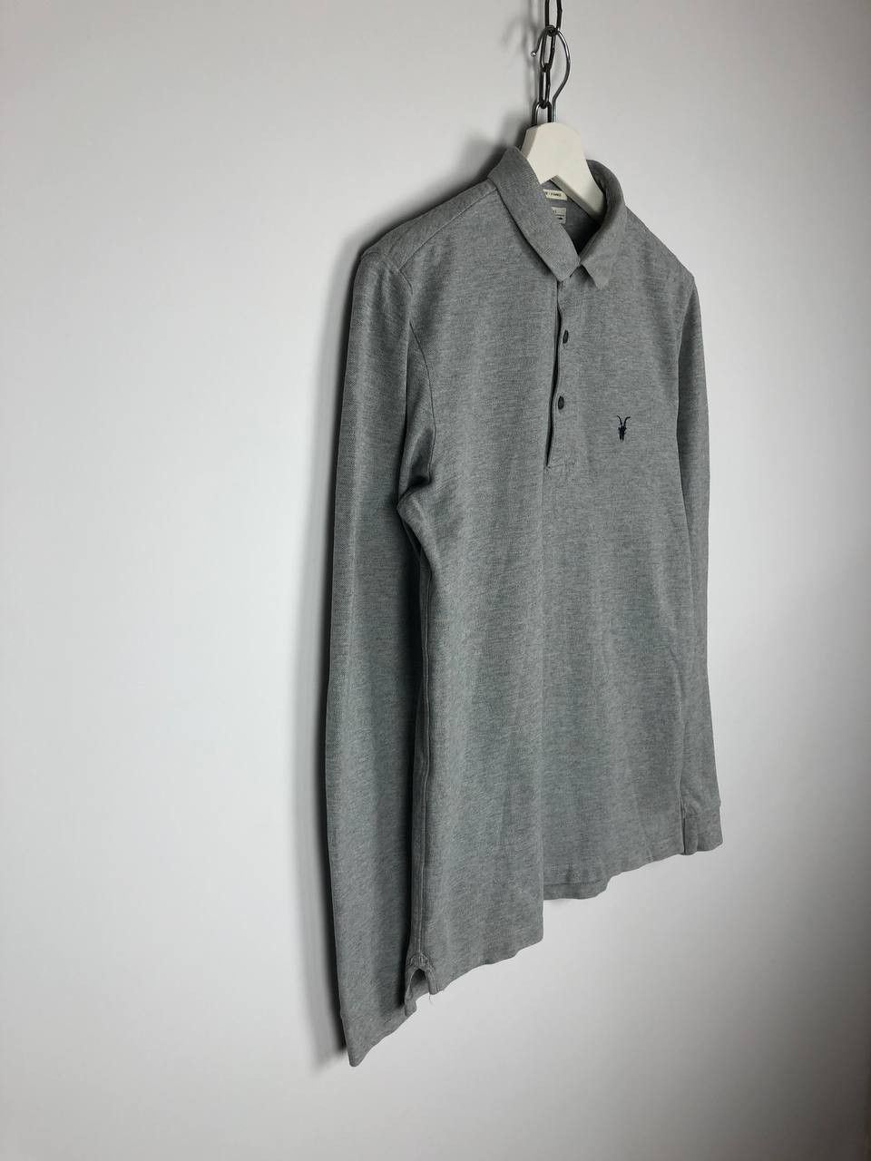 Allsaints AllSaints Long Sleeve Pullover Gray Polo size XS Logo Size US XS / EU 42 / 0 - 3 Thumbnail