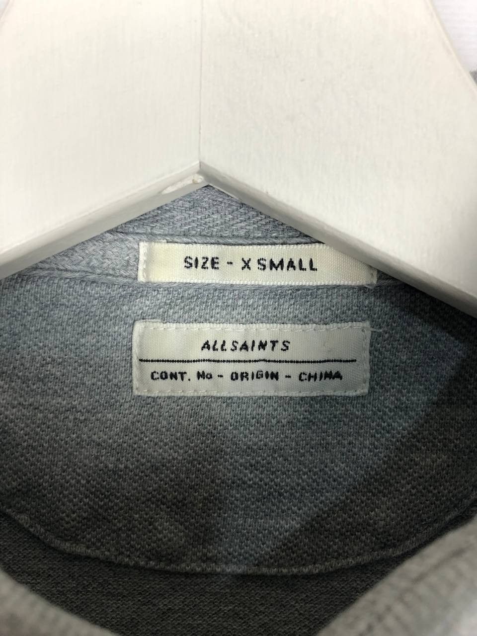 Allsaints AllSaints Long Sleeve Pullover Gray Polo size XS Logo Size US XS / EU 42 / 0 - 7 Thumbnail